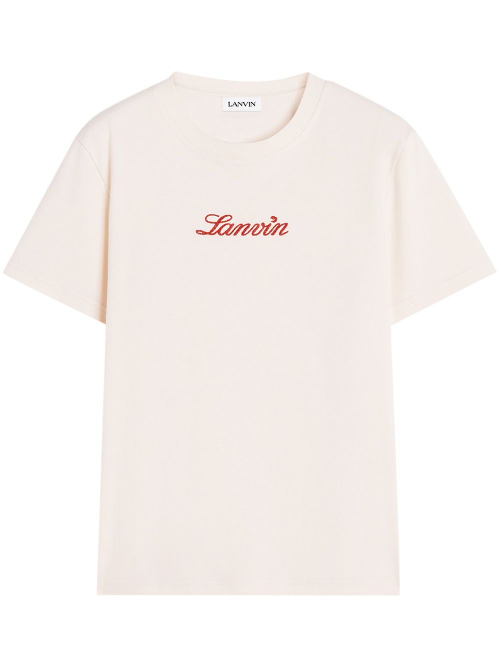 Lanvin embroidered T-shirt - 粉色