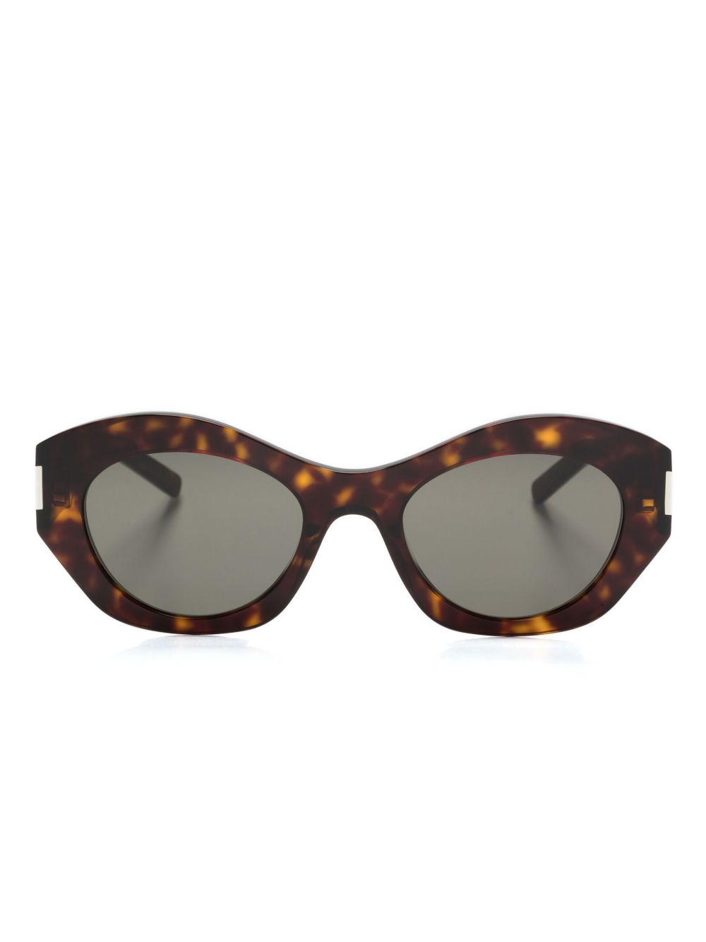 Saint Laurent Eyewear SL639 圆框太阳眼镜 - 褐色