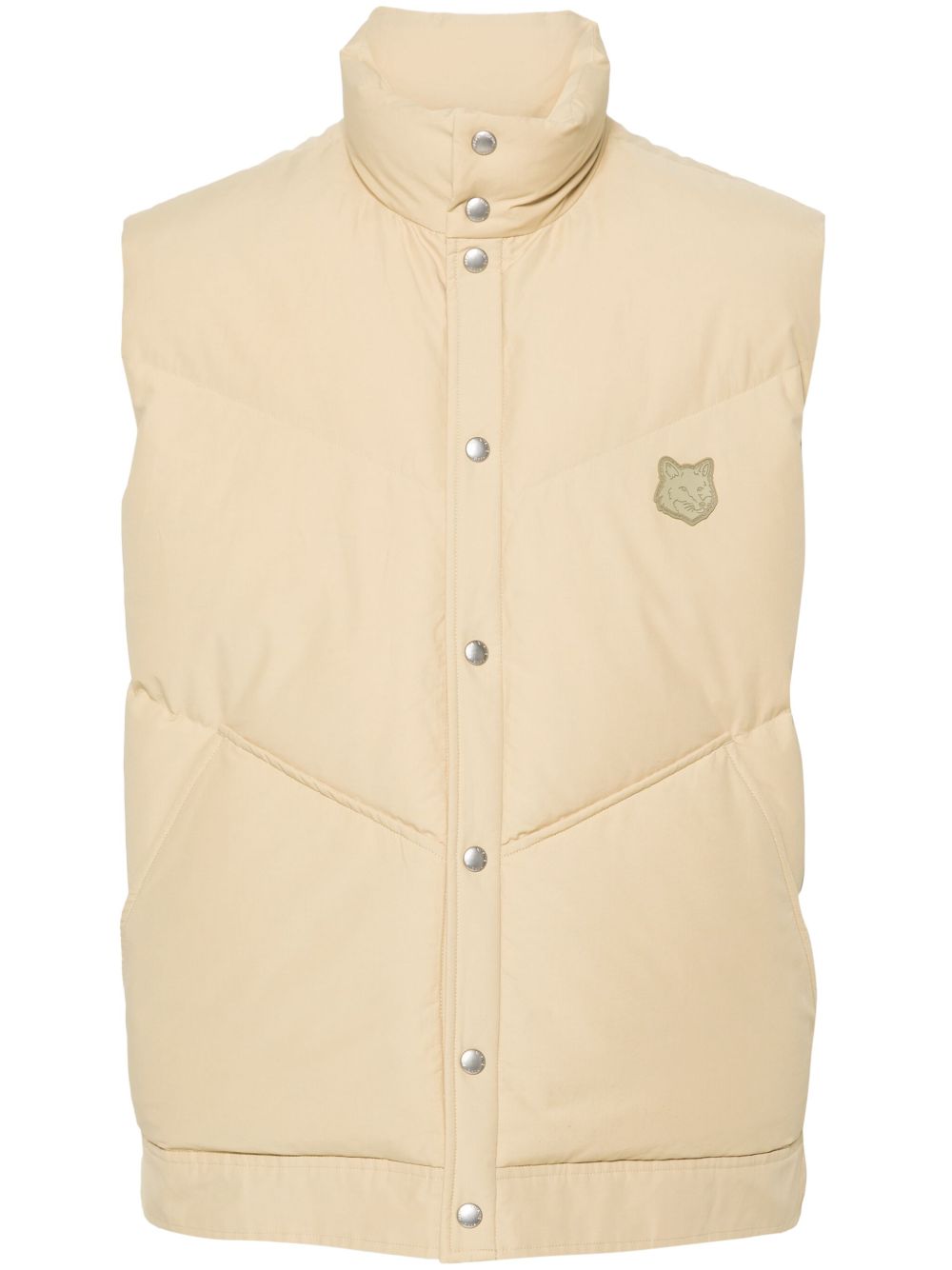 Maison Kitsuné Bold Fox Head 绗缝马甲 - 中性色
