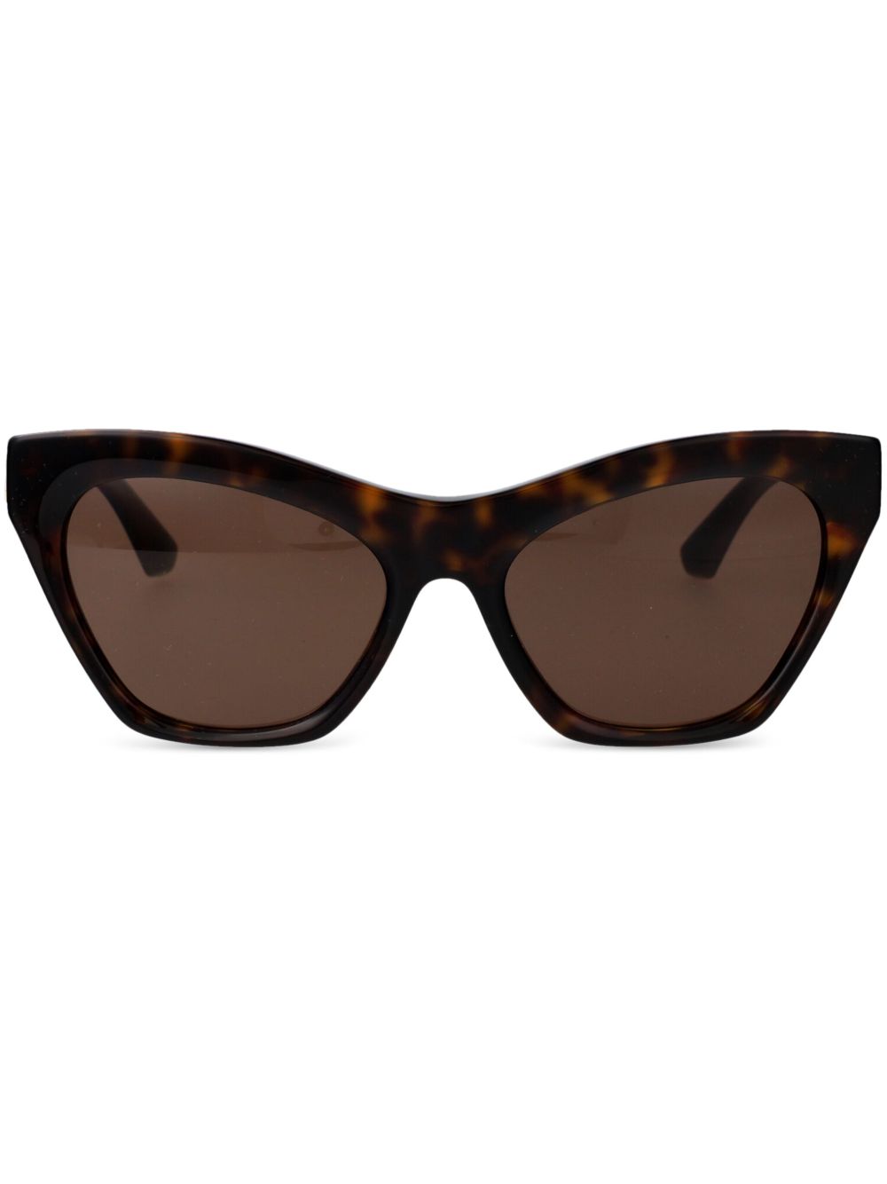 Burberry Eyewear 玳瑁纹猫眼镜框太阳眼镜 - 褐色
