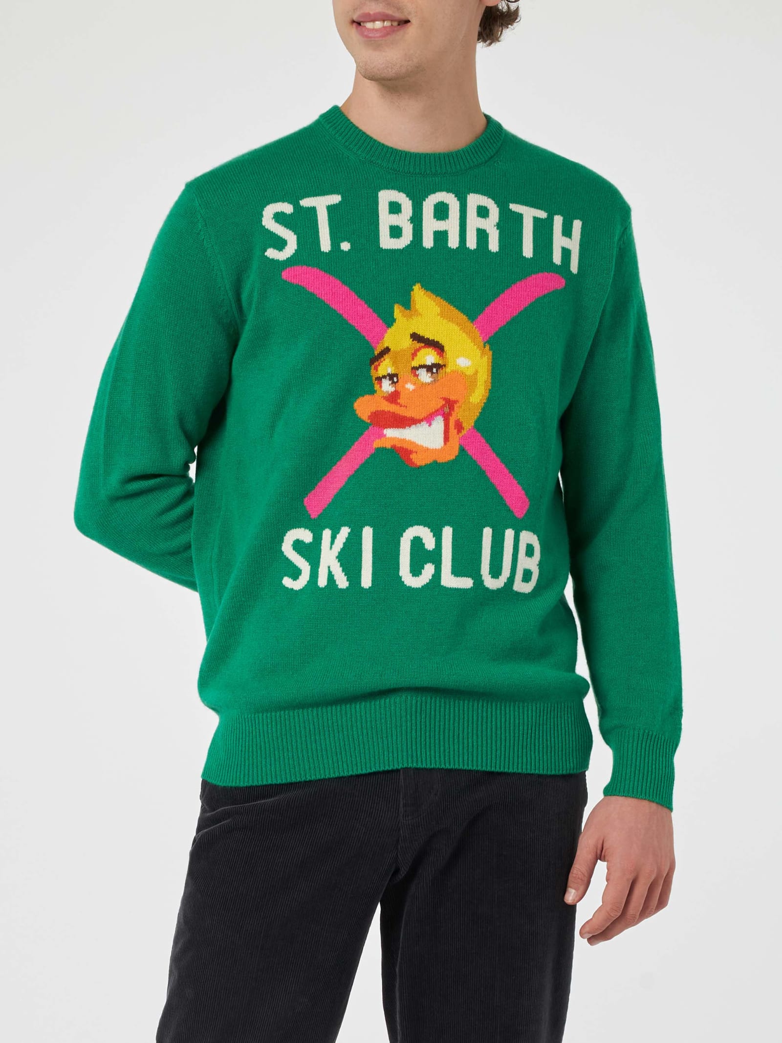 MC2 Saint Barth 男士圆领毛衣 加密鸭子提花玩偶特别版