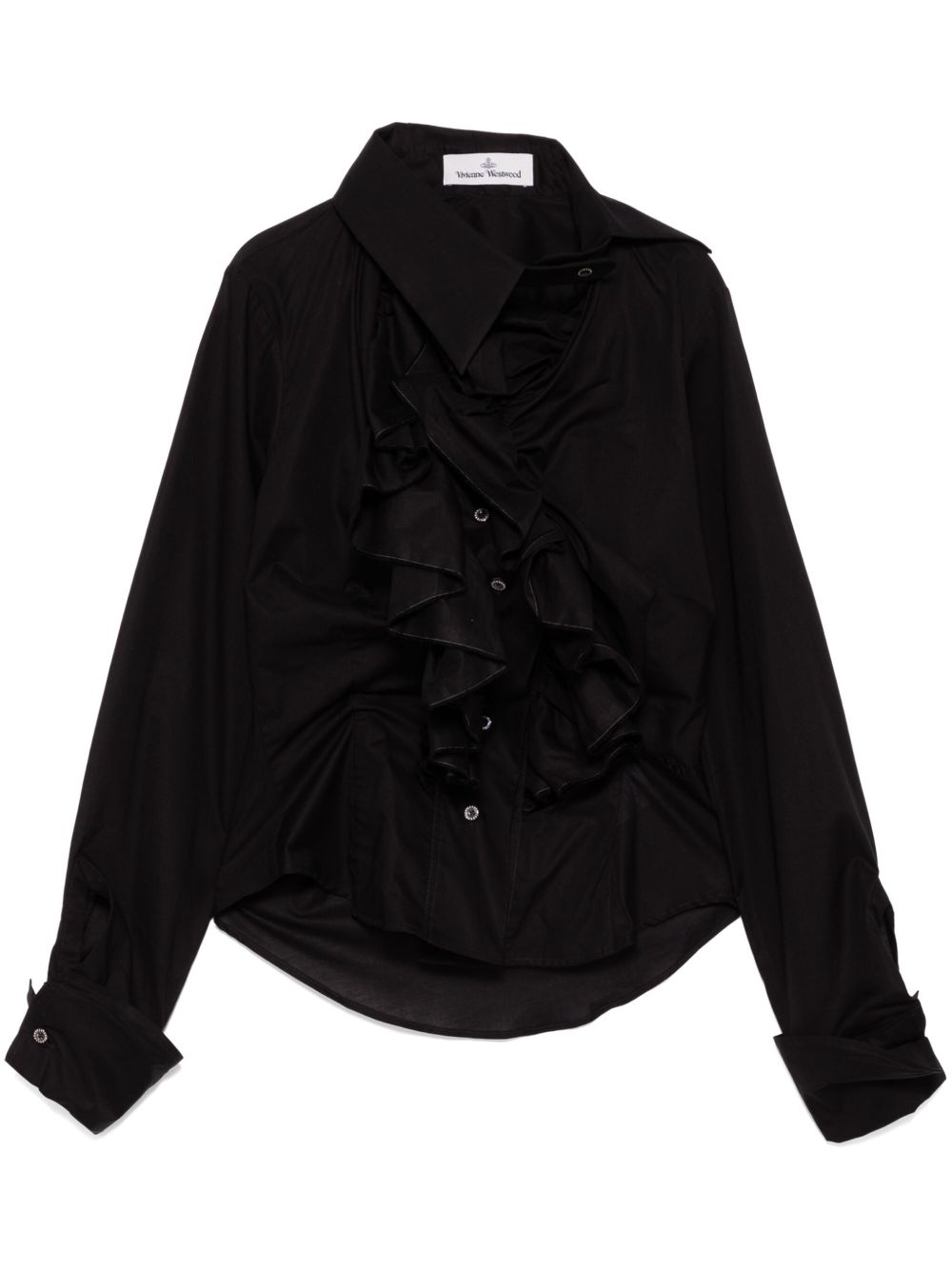 Vivienne Westwood Wizard 荷叶边衬衫 - 黑色