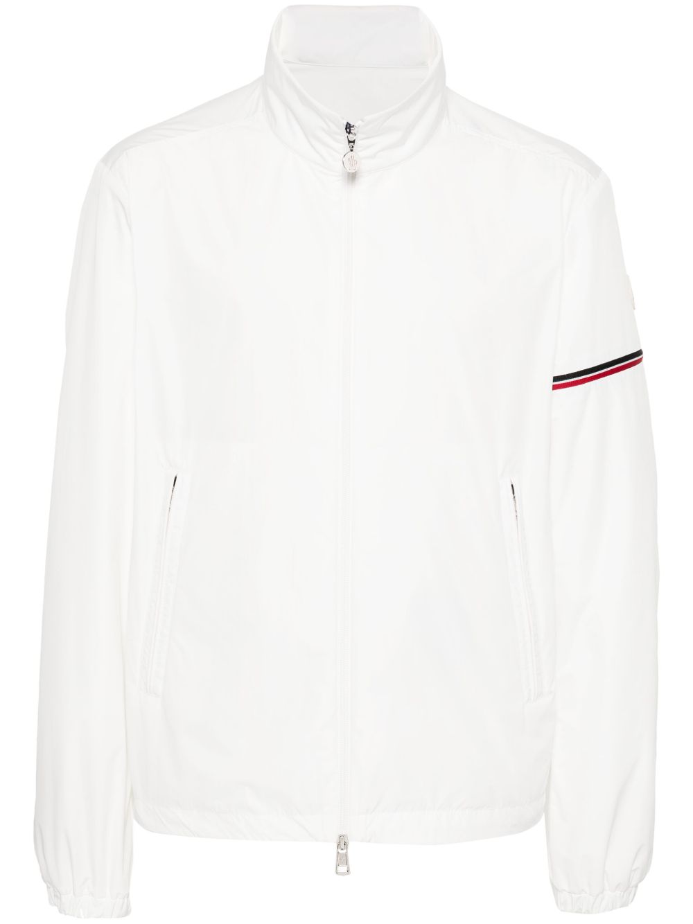 Moncler logo贴花轻薄夹克 - 白色