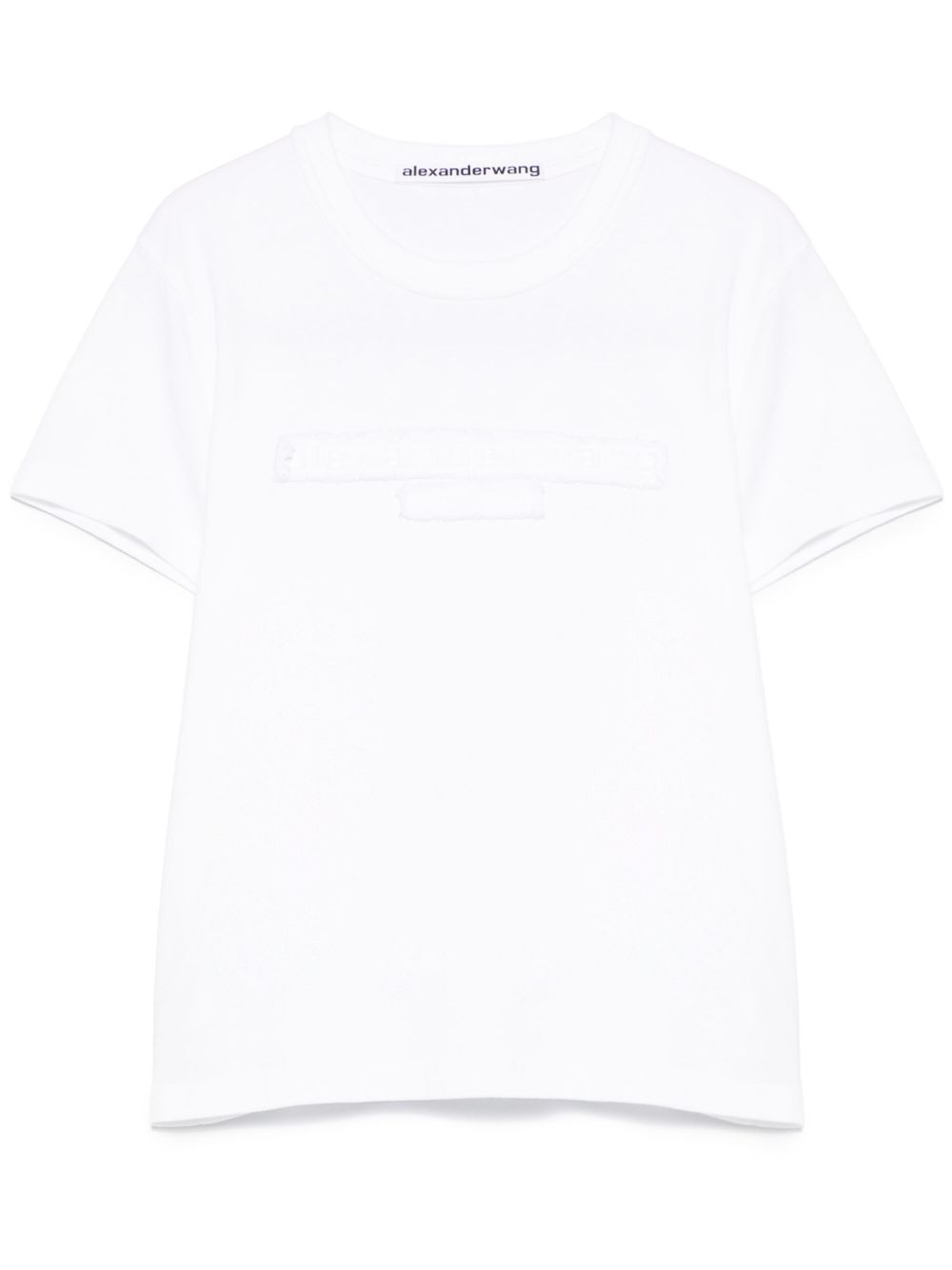 Alexander Wang logo压纹T恤 - 白色