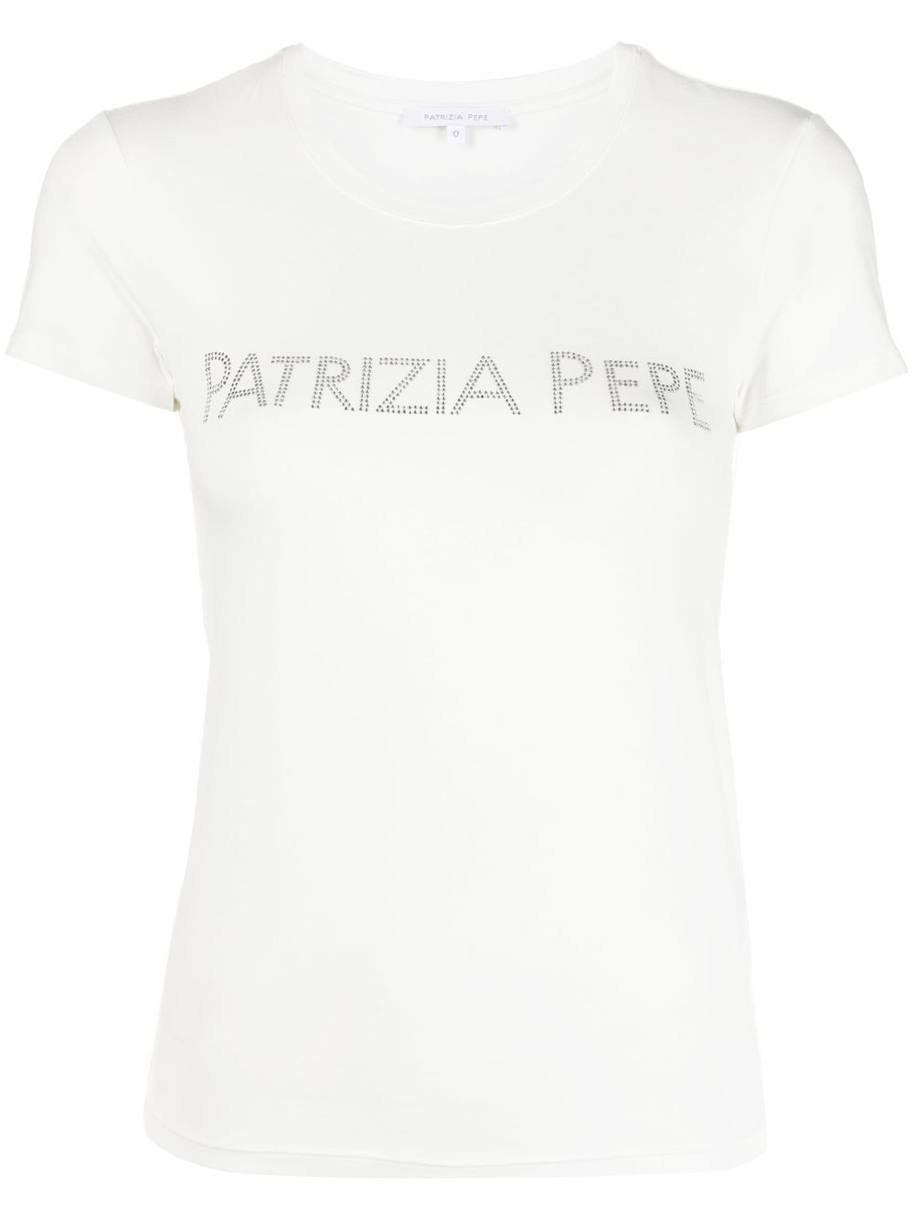 Patrizia Pepe 水钻logo T恤 - 白色