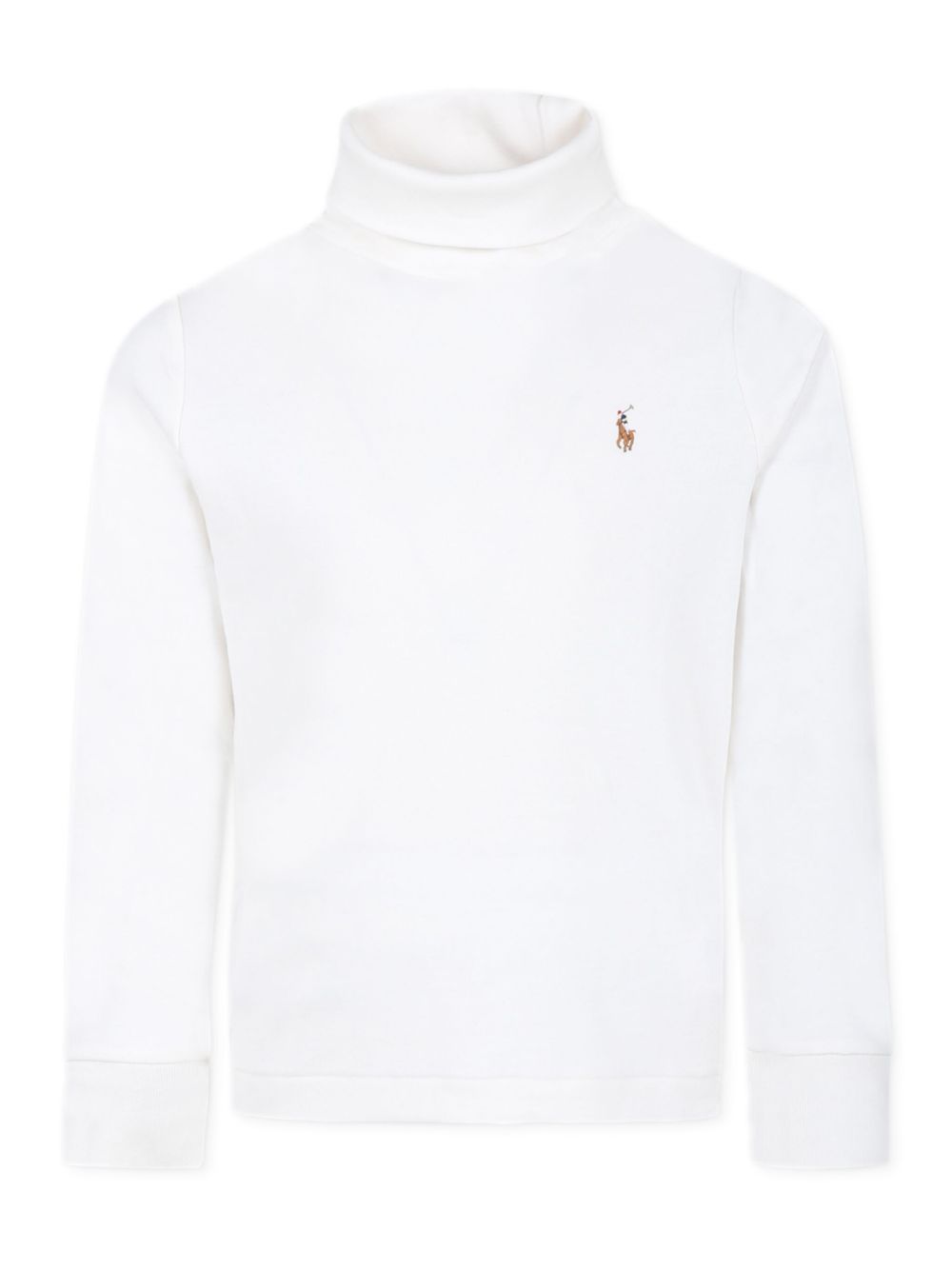 POLO RALPH LAUREN KIDS logo刺绣针织上衣 - 白色