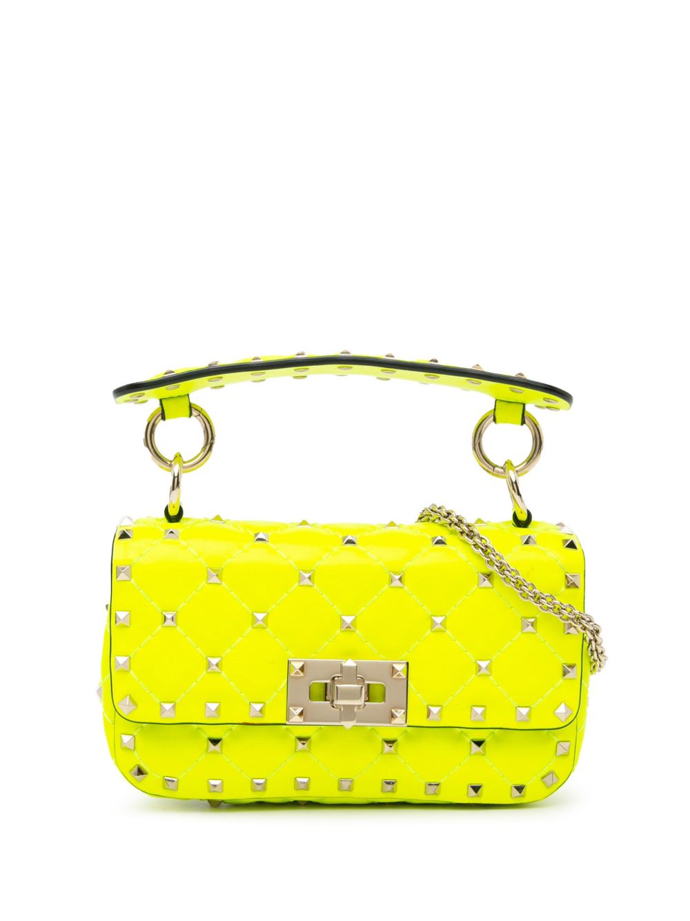 Valentino Garavani Pre-Owned RockStud Spike 迷你斜挎包（2016-2023年典藏款） - 绿色