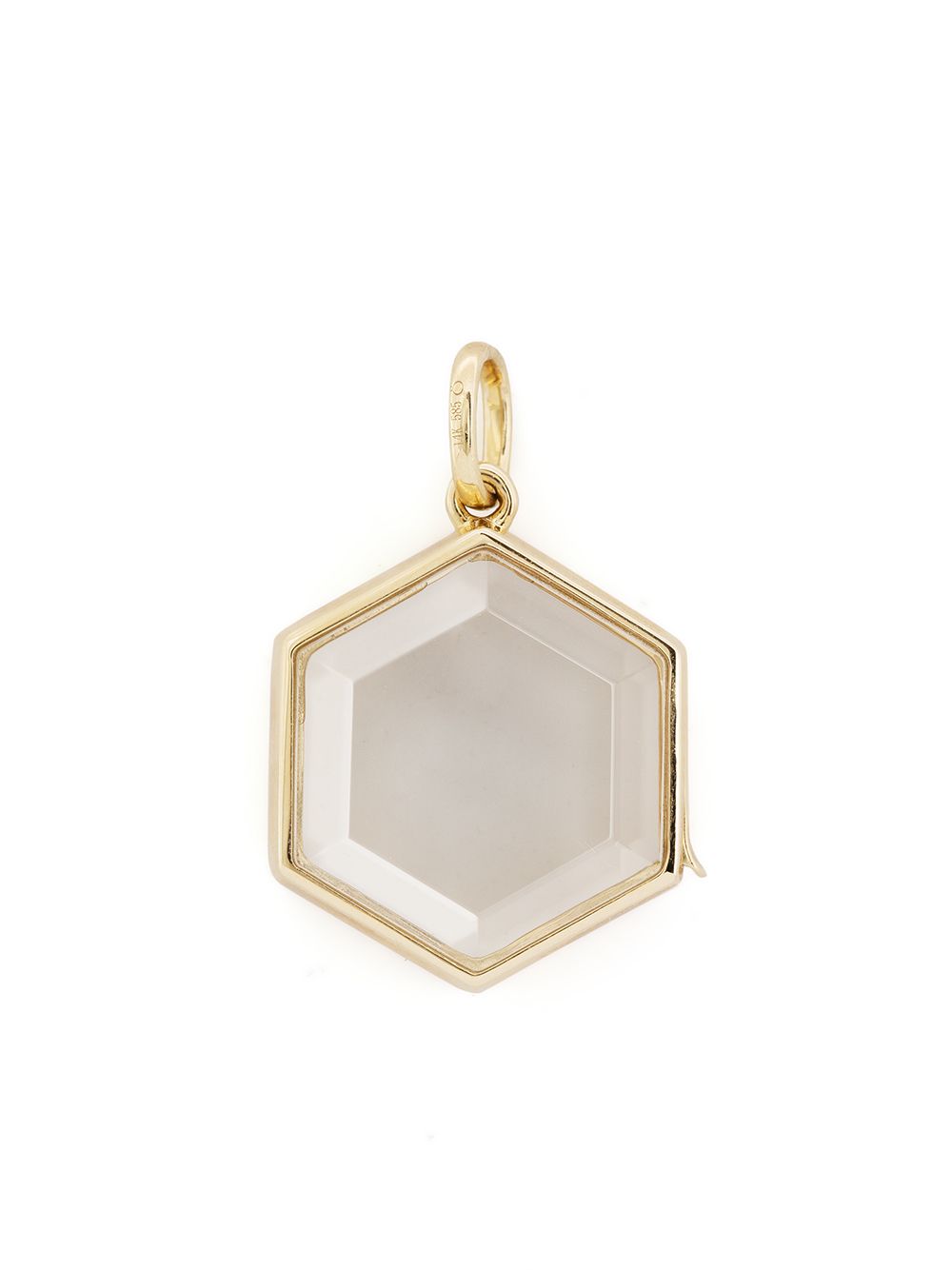 Loquet Hexagon 14K黄金吊坠 - 金色