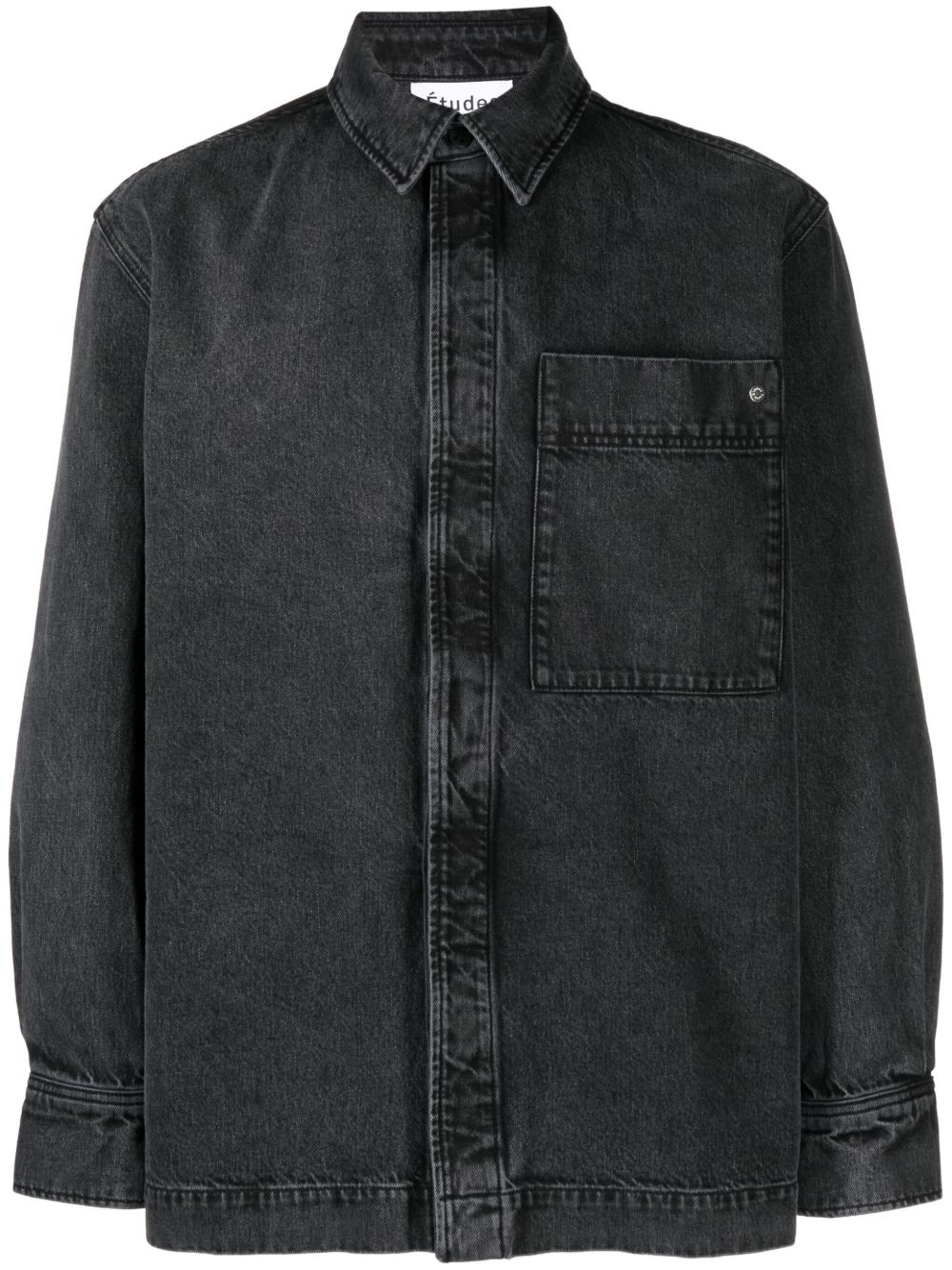 Etudes Picture Denim 水洗衬衫 - 黑色