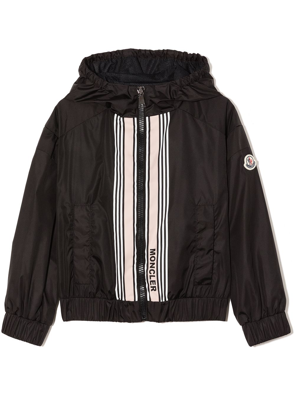 Moncler Enfant 盟可睐 Enfant Krastil 连帽飞行员夹克 - 黑色