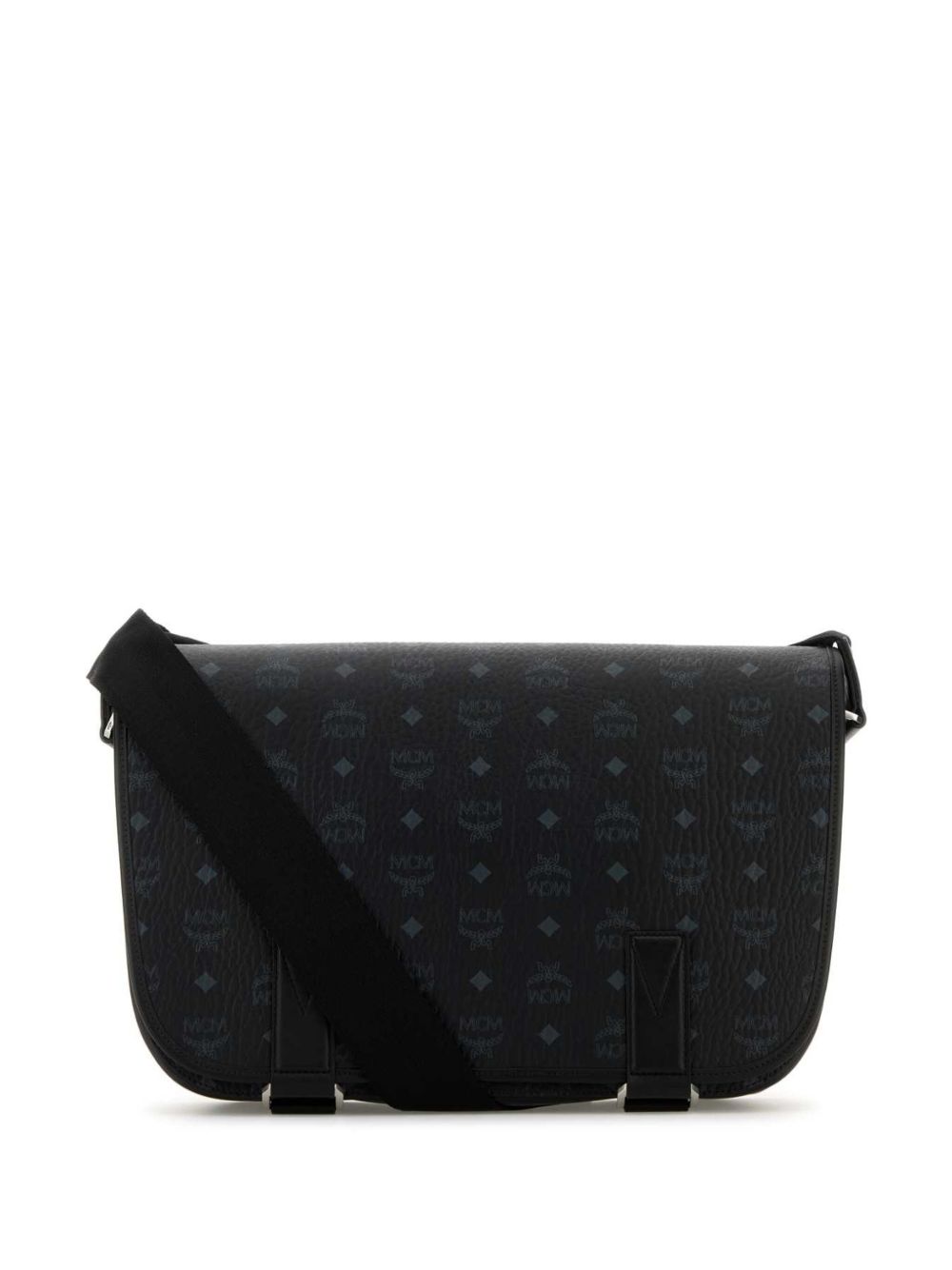 MCM Aren 中号单肩包 - 黑色