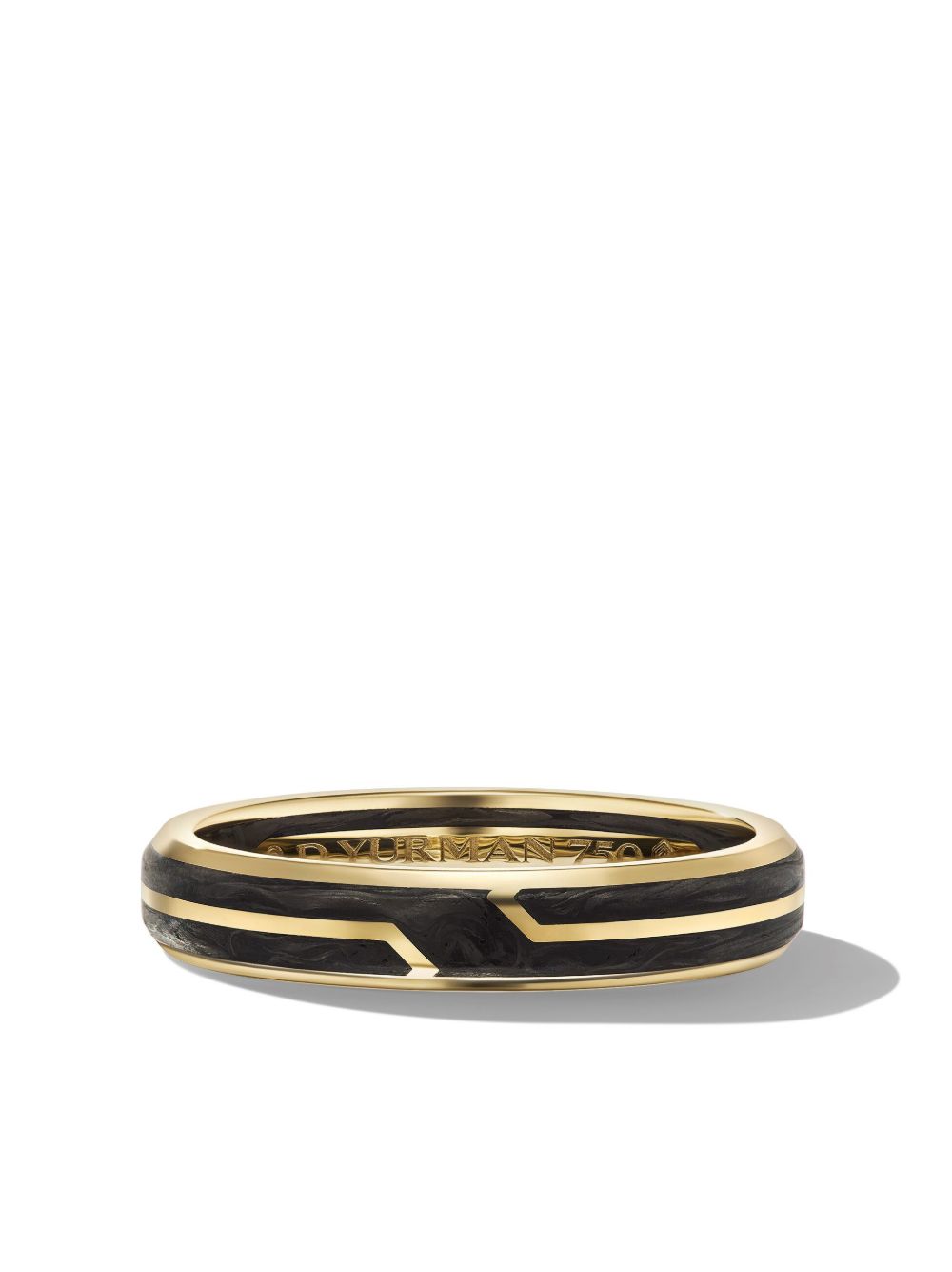 David Yurman 18K黄金 Forged 碳戒指 - 黑色