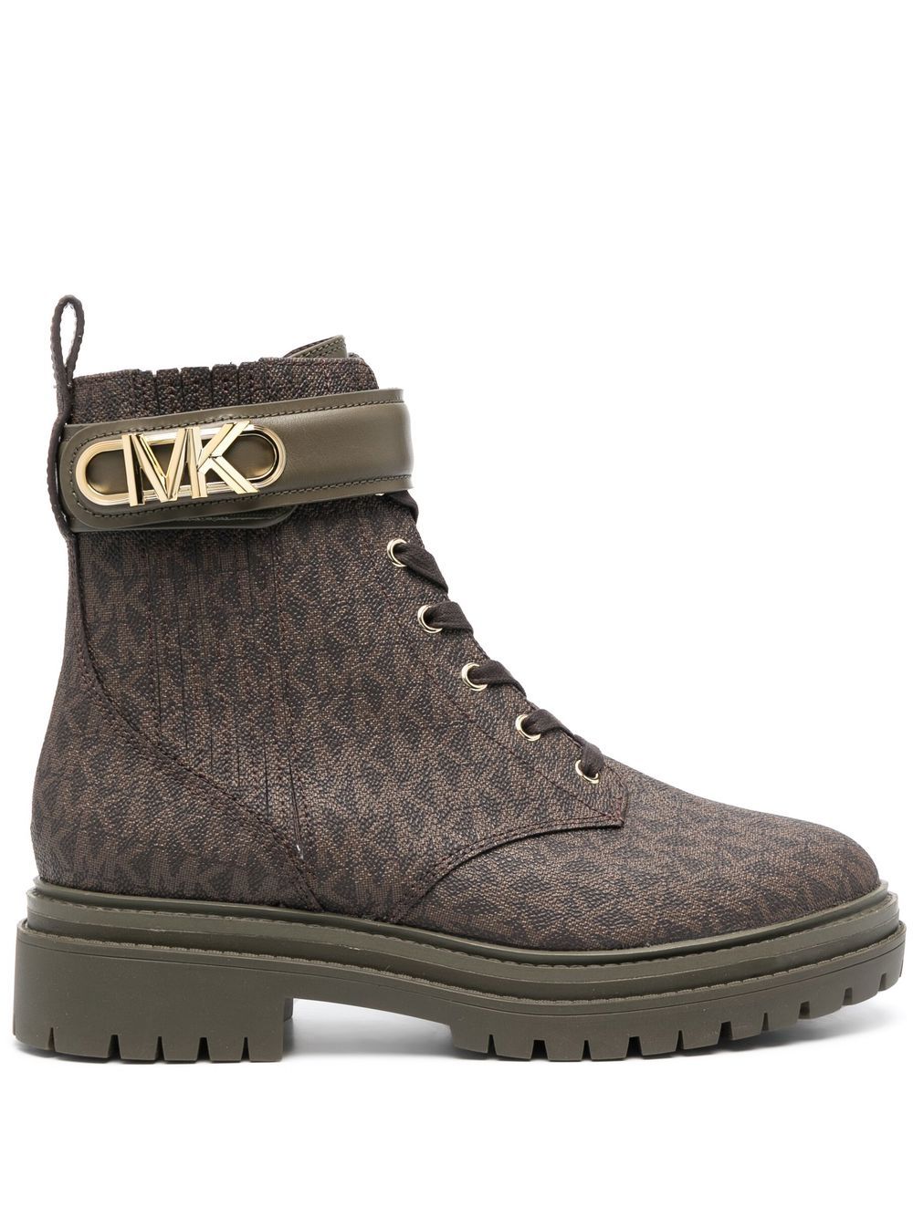 Michael Michael Kors Parkler 经典印花及踝靴 - 褐色