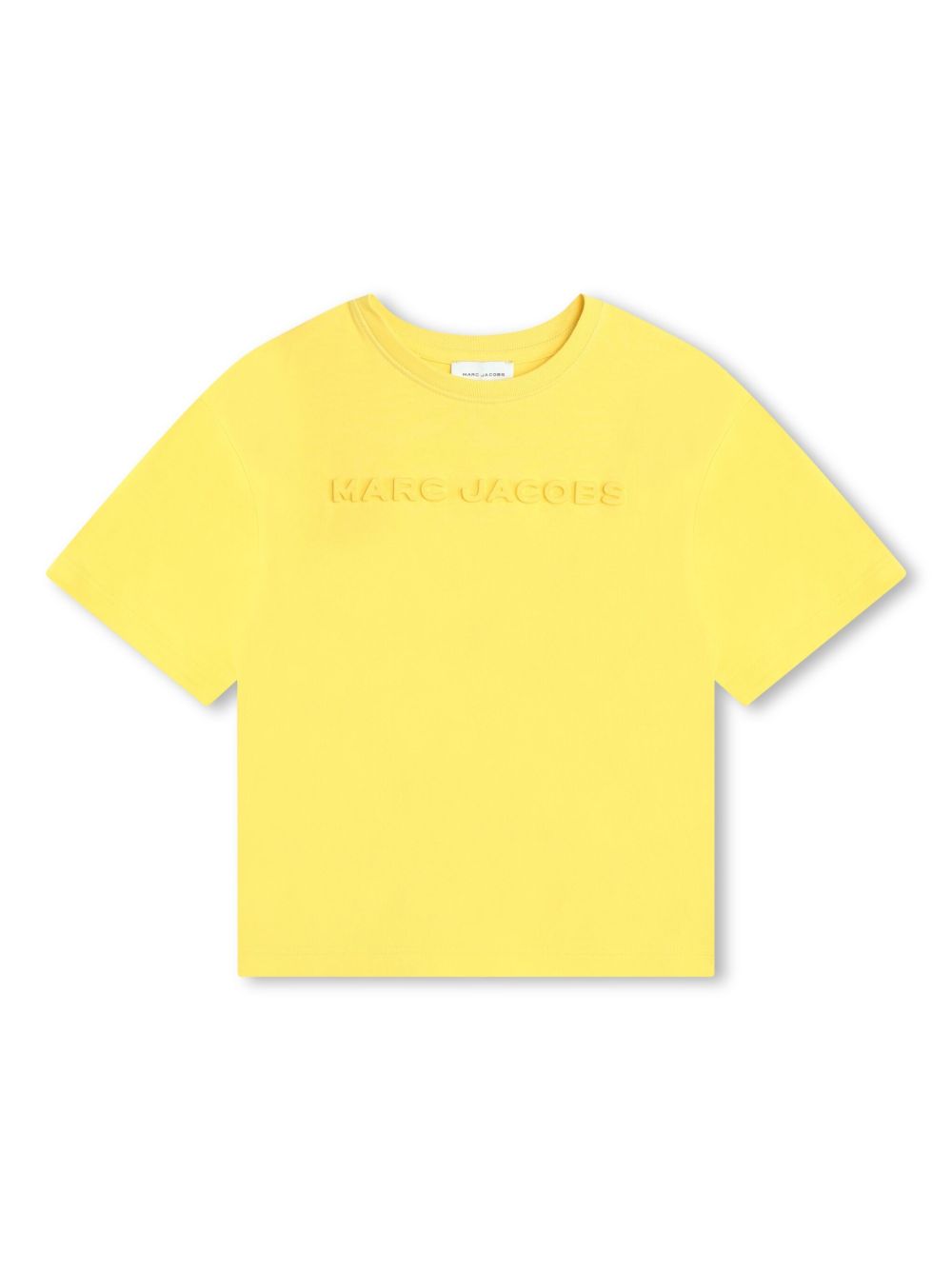 Marc Jacobs Kids logo印花棉T恤 - 黄色