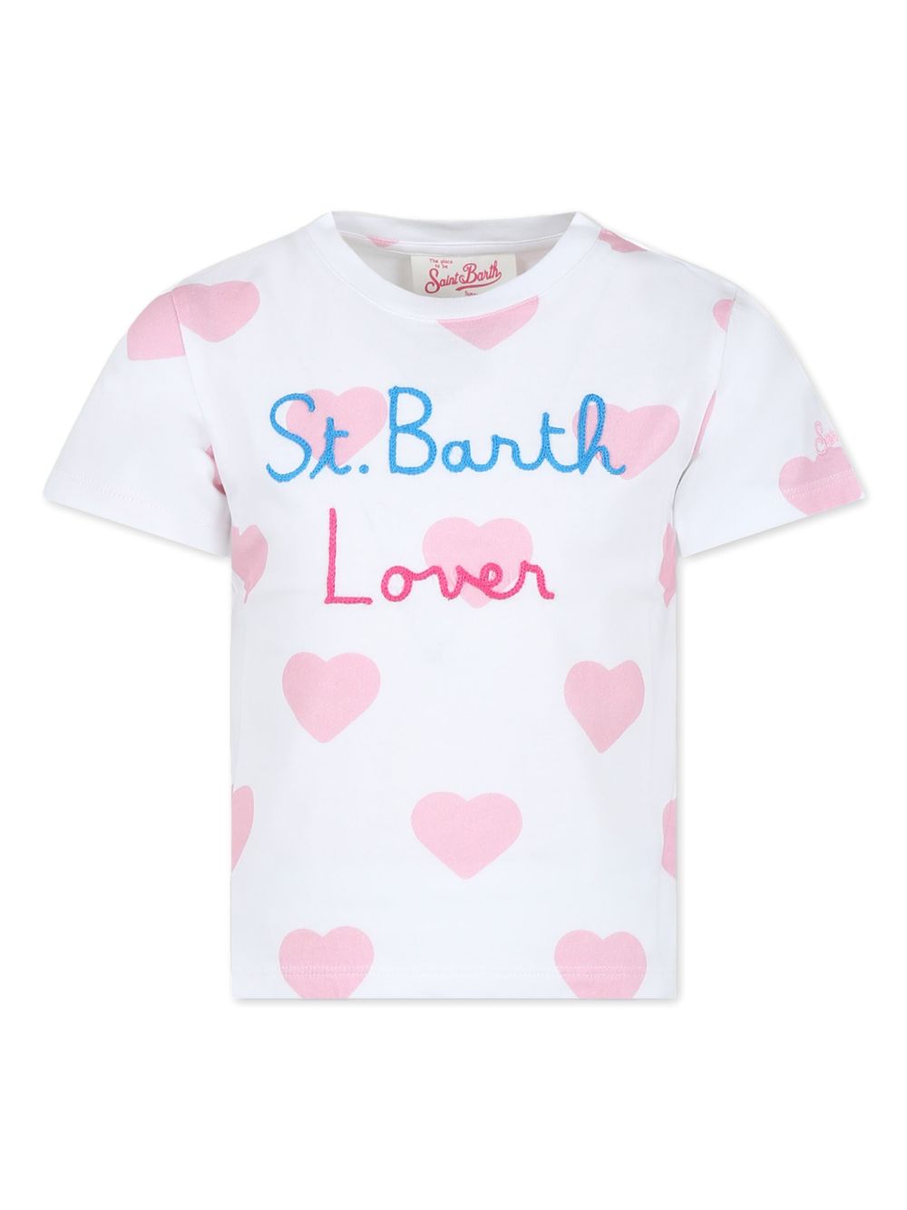 MC2 Saint Barth Kids Lover 棉T恤 - 白色