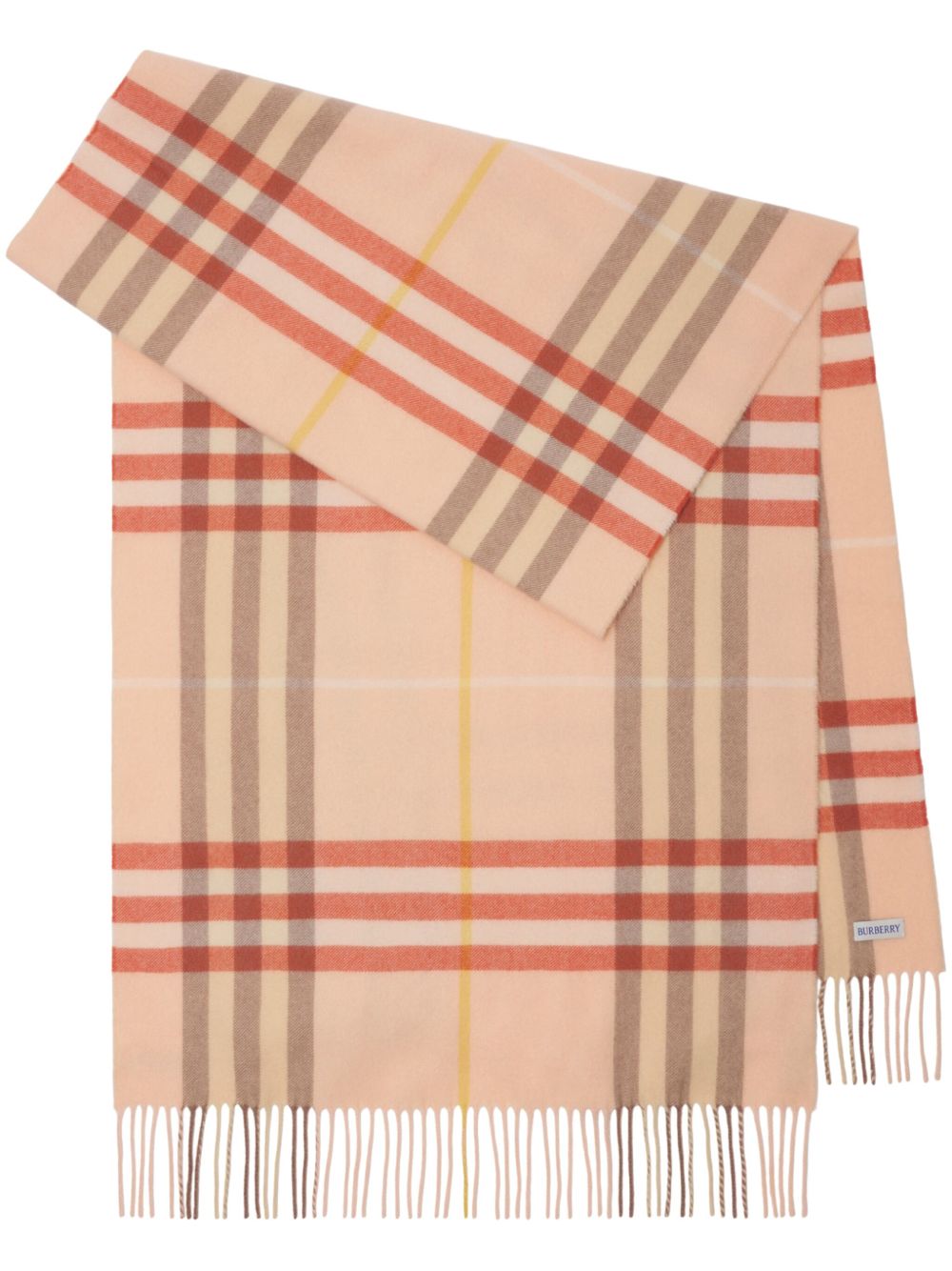 Burberry Wide Check 围巾 - 粉色