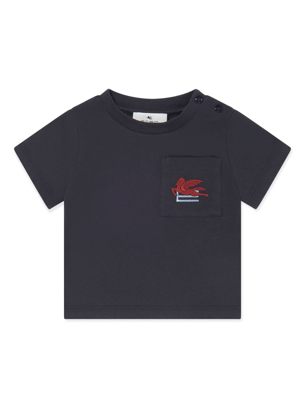 ETRO KIDS Pegaso 图案T恤 - 蓝色
