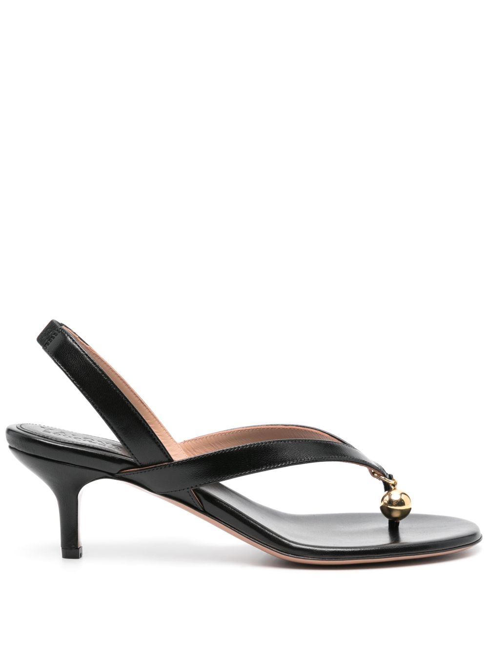 Philosophy Di Lorenzo Serafini x Malone Souliers Lucie 中跟皮质凉鞋 - 黑色