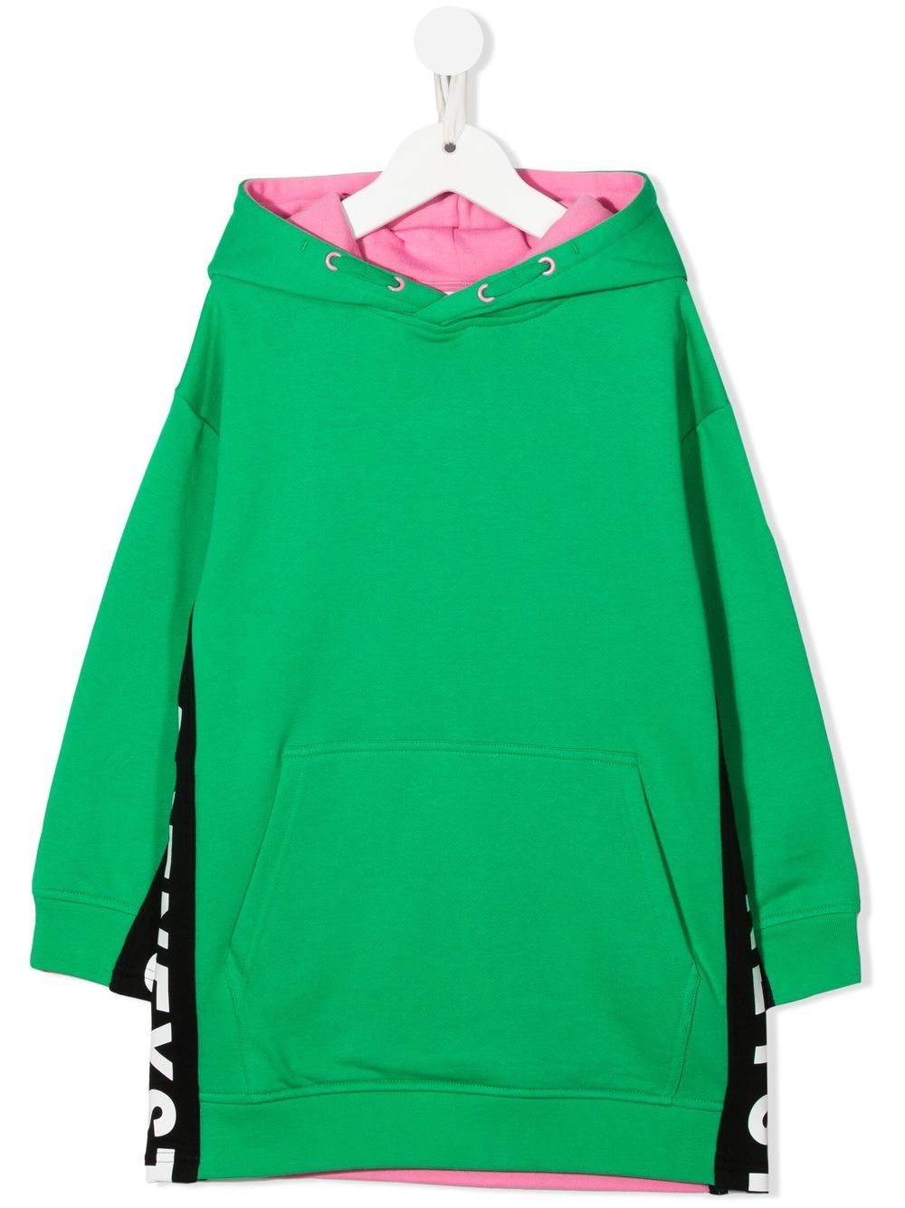 Stella McCartney Kids 斯特拉·麦卡特尼 拼色连帽连衣裙 - 绿色
