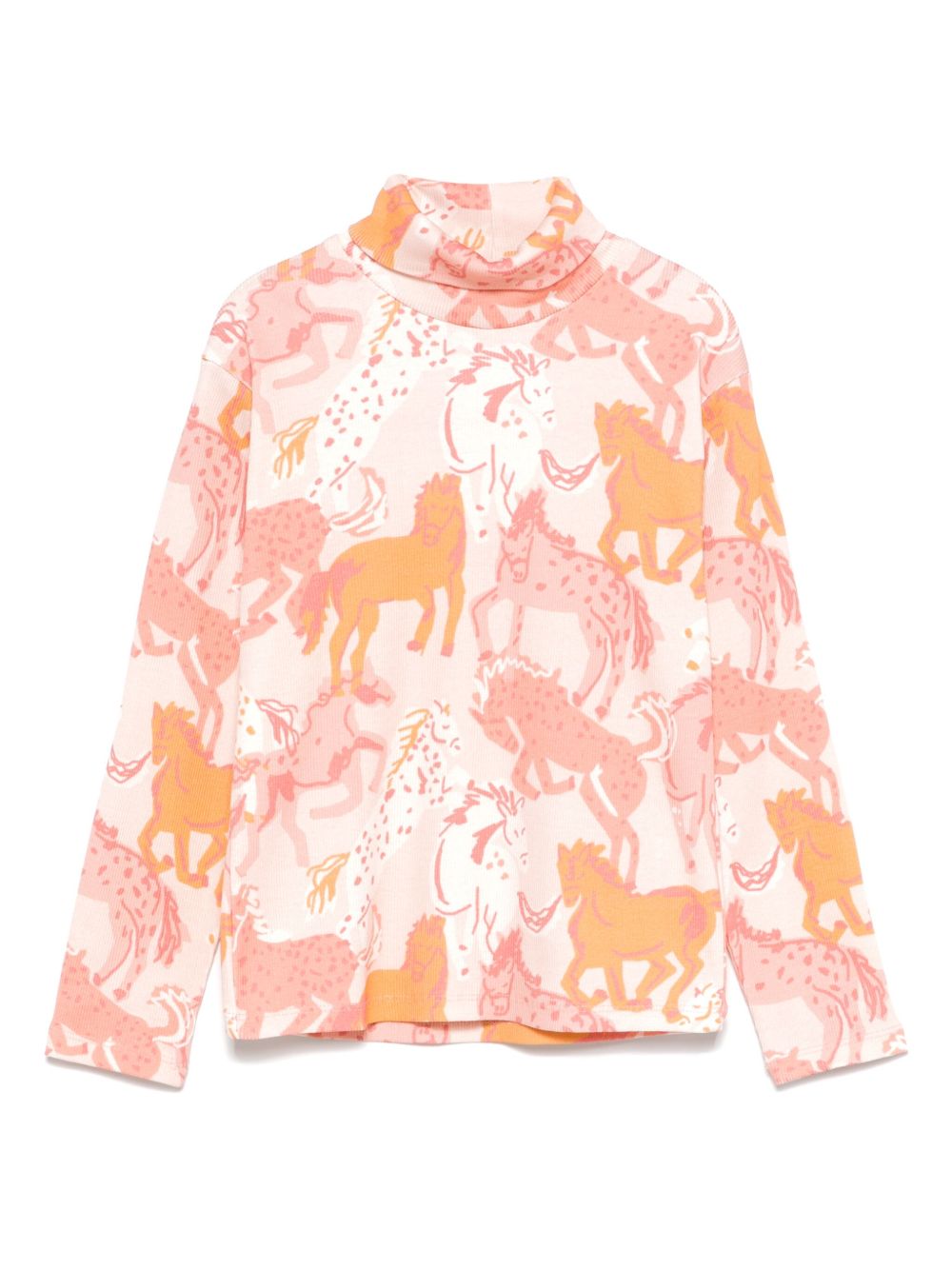 Stella McCartney Kids 骏马印花T恤 - 粉色