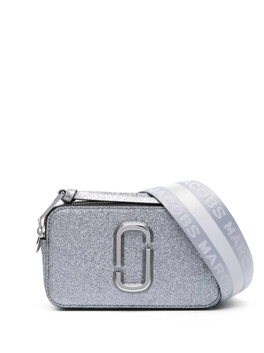 Marc Jacobs Metallic Snapshot 亮片金葱斜挎包 - 银色