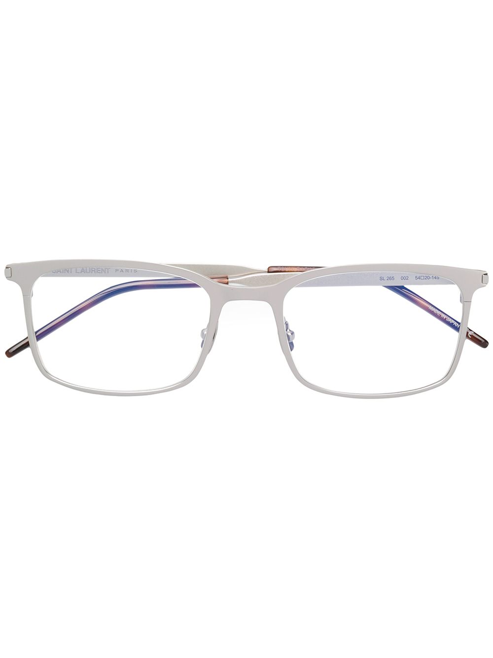 Saint Laurent Eyewear 方框眼镜 - 银色