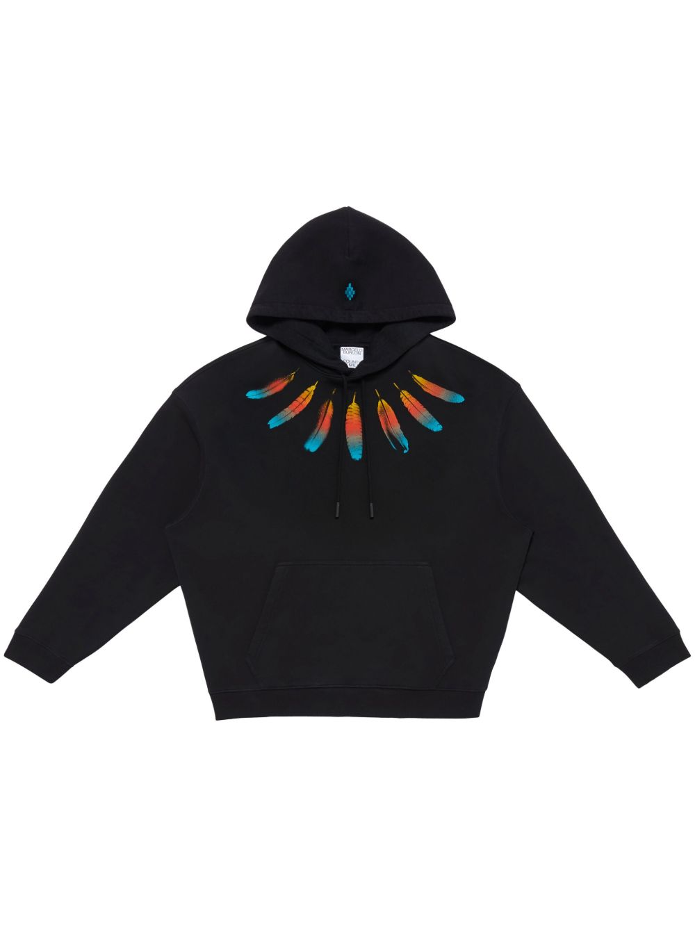 Marcelo Burlon County of Milan Collar Feathers 长袖连帽衫 - 黑色