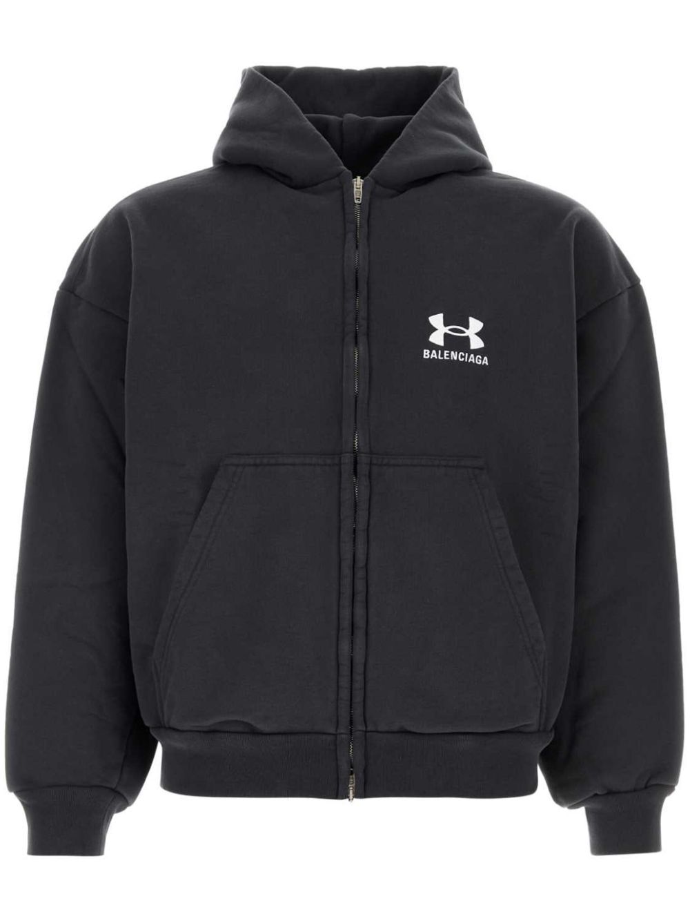 Balenciaga X Under Armour 拉链连帽衫 - 黑色
