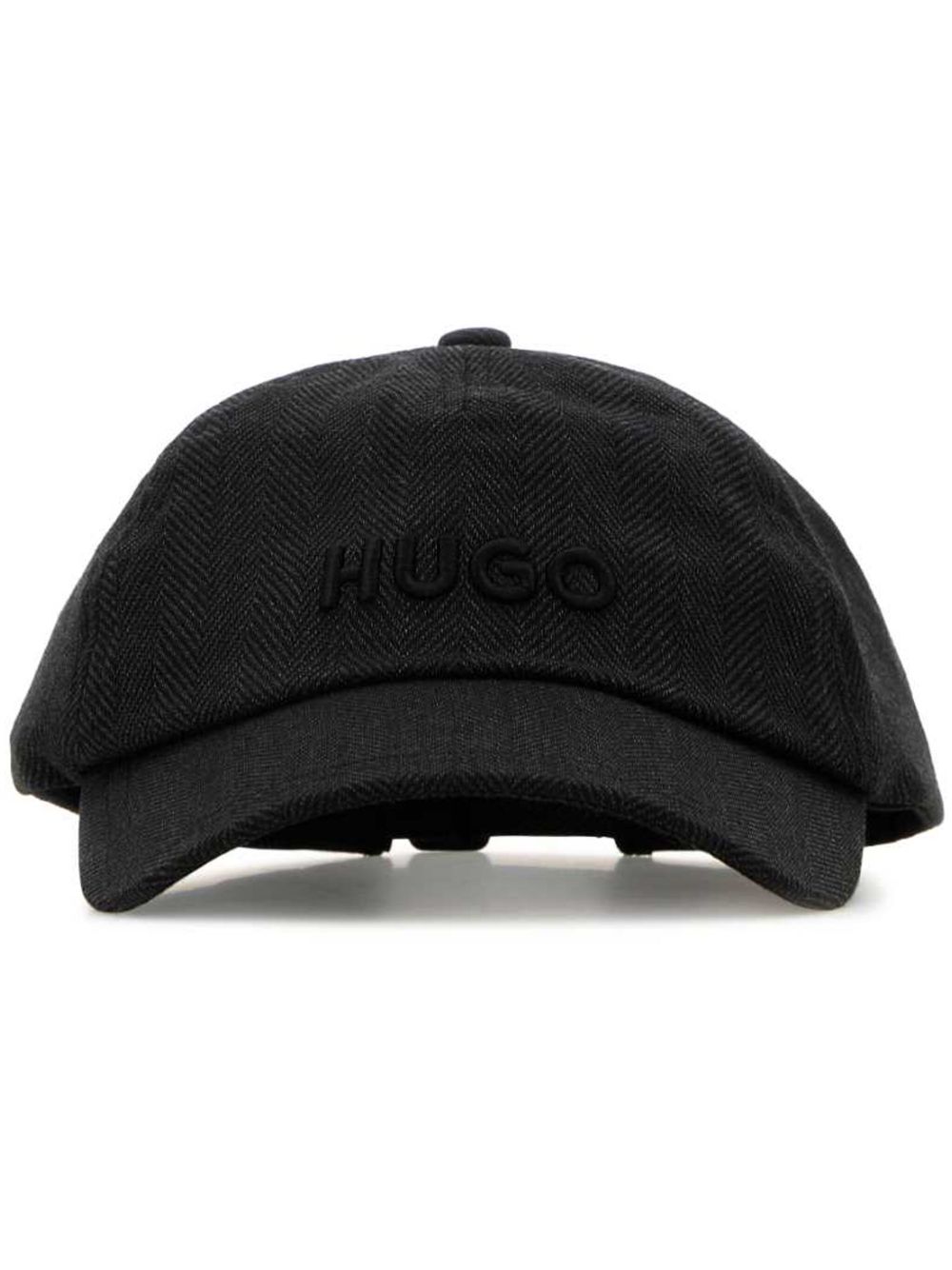 HUGO logo棒球帽 - 黑色