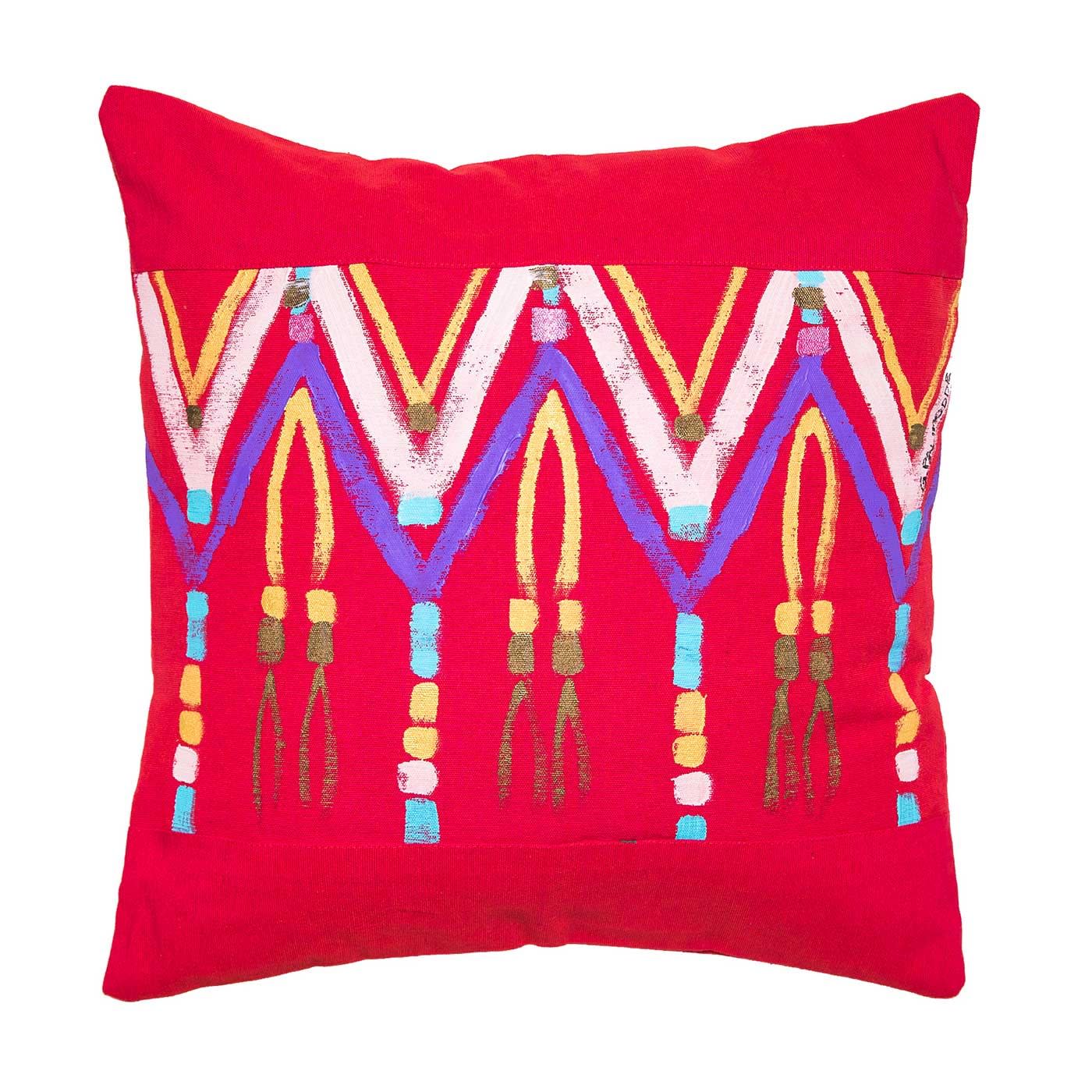 Le Botteghe su Gologone Acrylic Hand Painted Outdoor Cushion 50x50 cm
