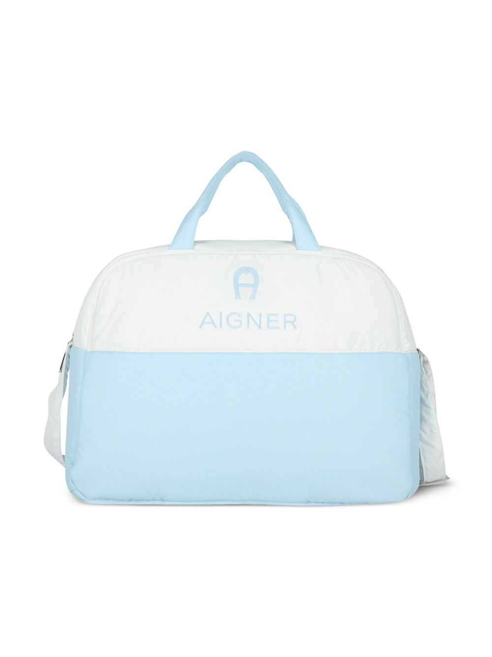 Aigner Kids logo刺绣母婴包 - 蓝色