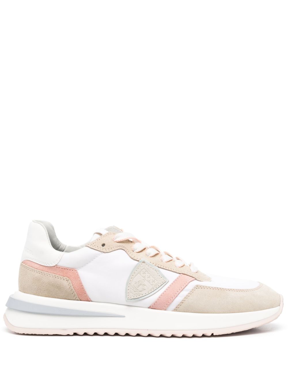 Philippe Model Paris Tropez 2.1 绒面皮拼接设计运动鞋 - 白色