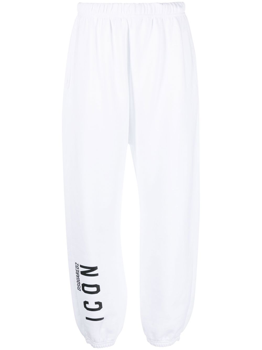 DSQUARED2 Icon logo平纹针织运动裤 - 白色