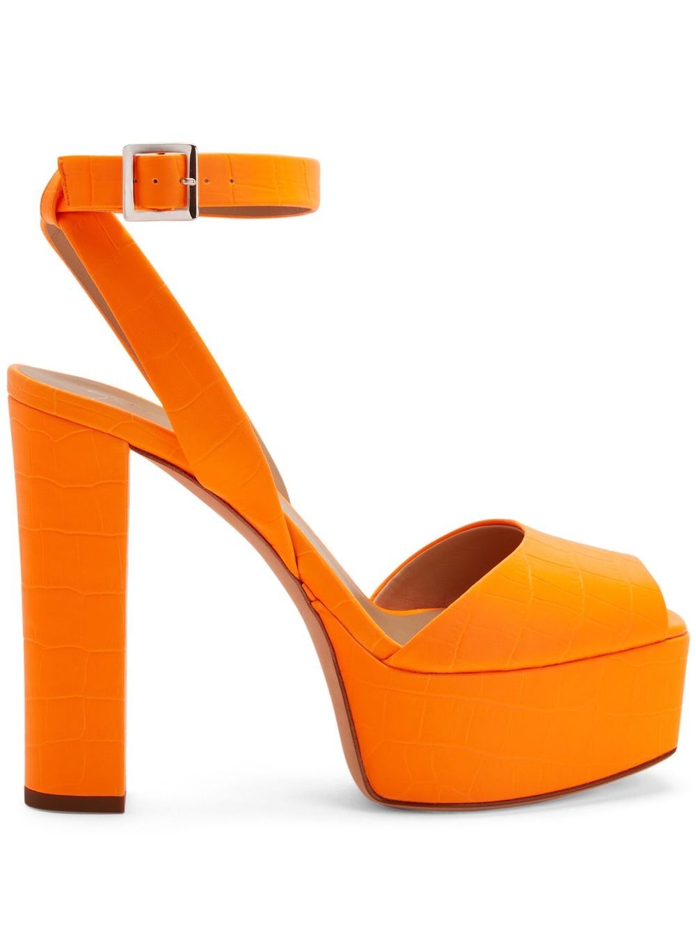 Giuseppe Zanotti Betty 水台式高跟凉鞋 - 橘色
