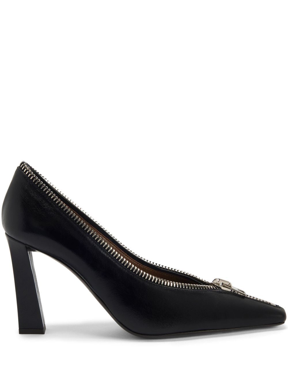 Giuseppe Zanotti Oraine 皮质高跟鞋 - 黑色