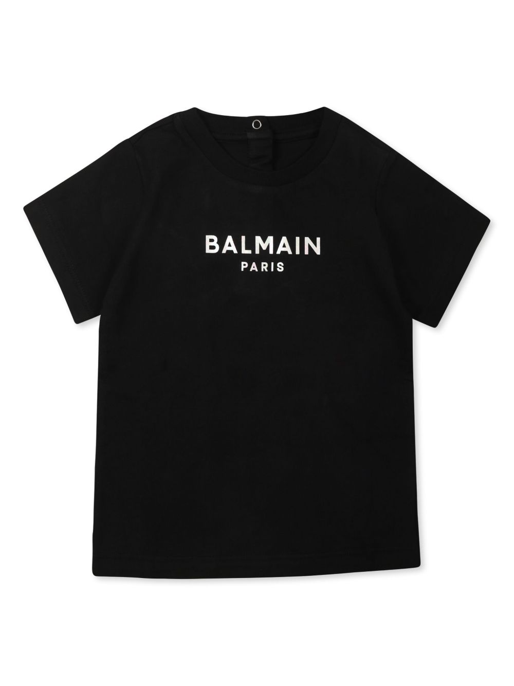 Balmain Kids logo印花T恤 - 黑色