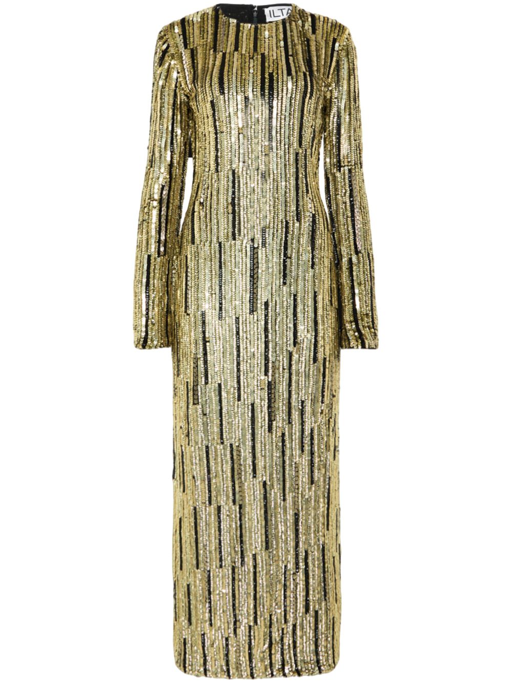 ILTA Nola embellished evening dress - 金色