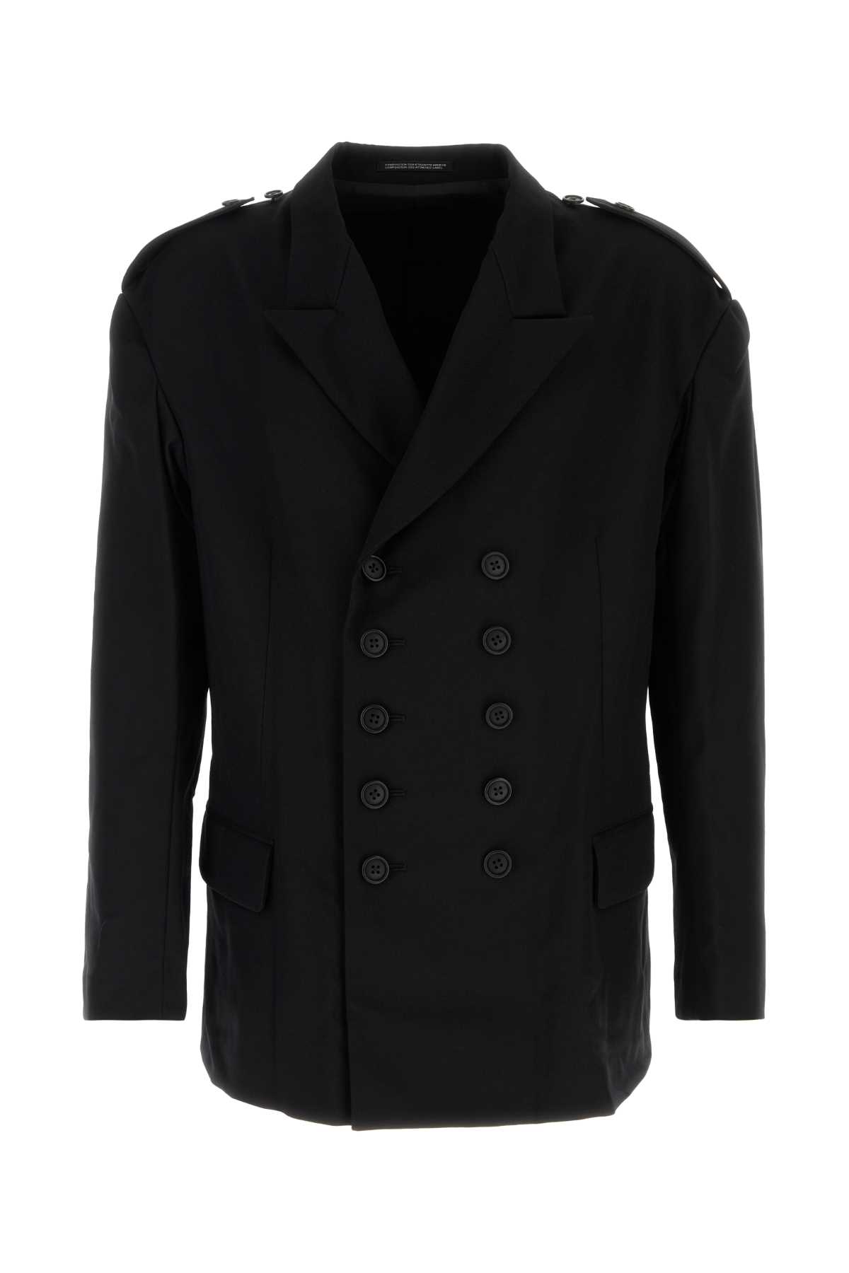 Yohji Yamamoto Black Wool Blazer