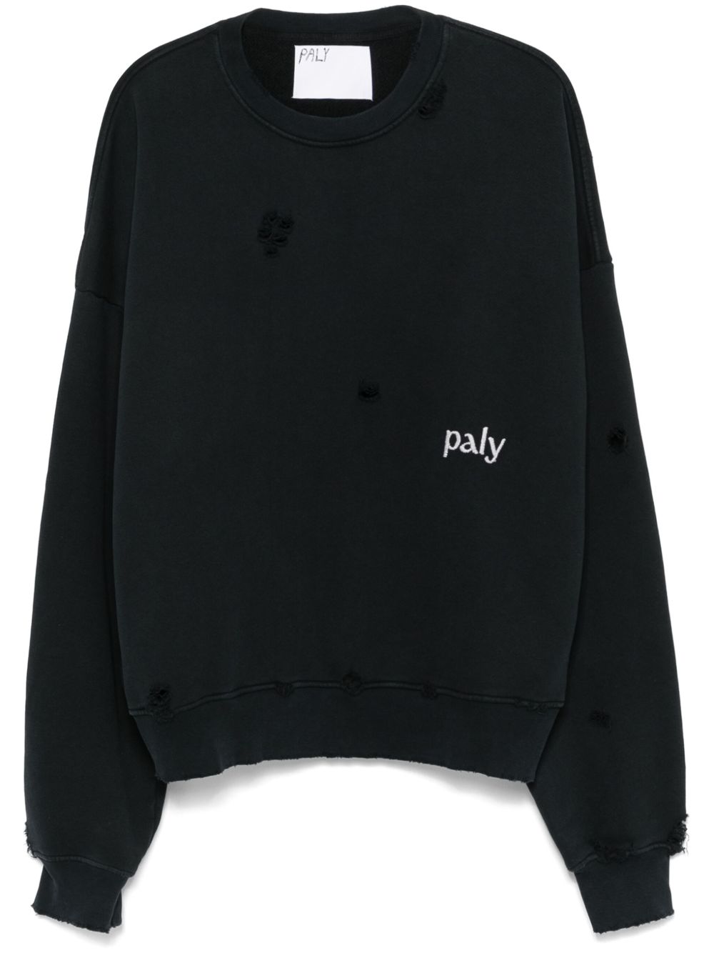 Paly 刺绣卫衣 - 黑色