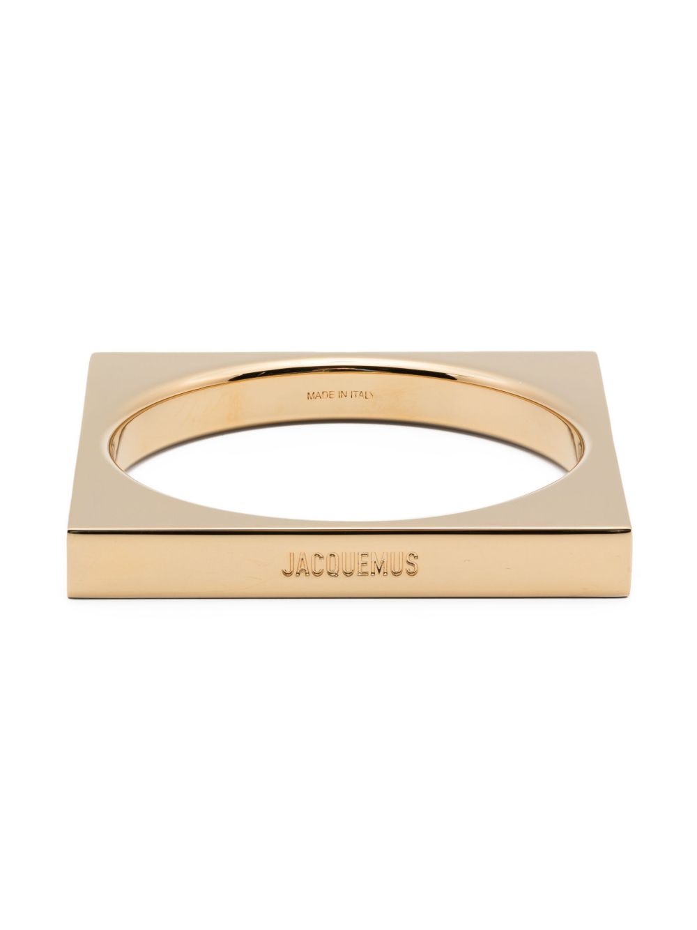 Jacquemus Le Bracelet Carré 雕刻logo手链 - 金色