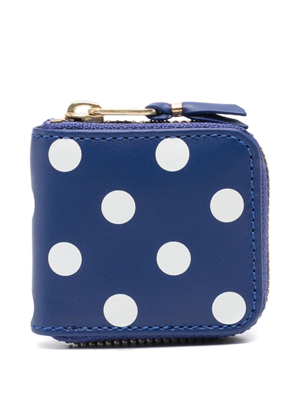 Comme Des Garçons Wallet 波点皮质钱包 - 蓝色