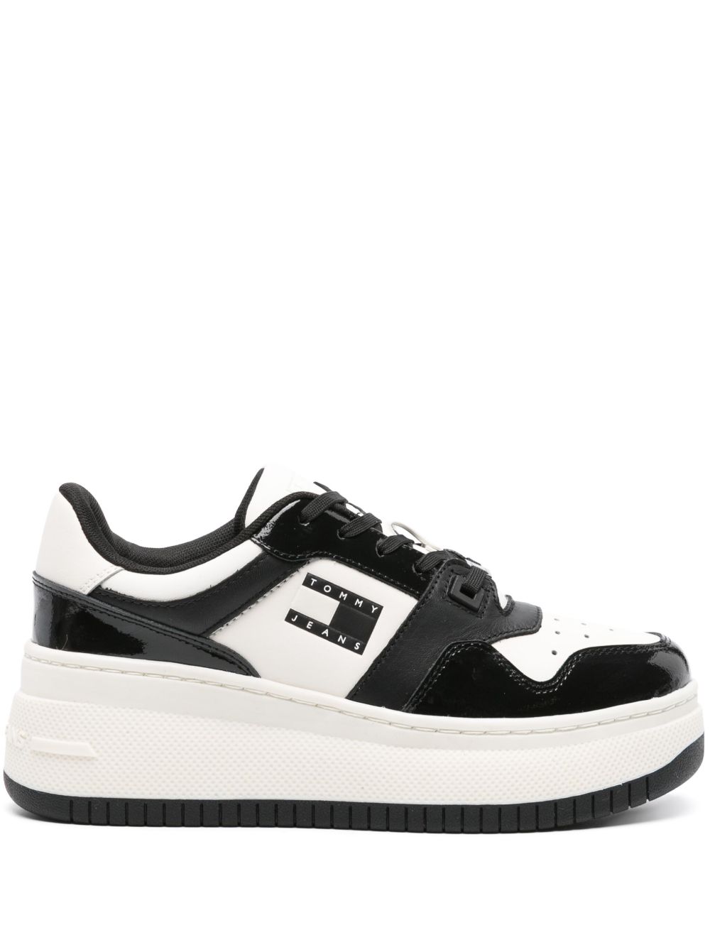 Tommy Hilfiger Retro Basket 皮质运动鞋 - 白色