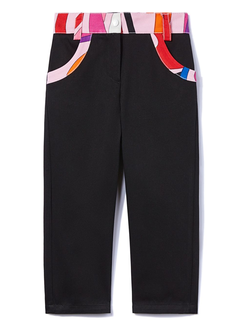 PUCCI Junior Marmo 印花长裤 - 黑色