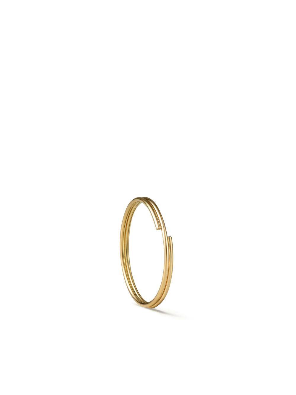 Shihara 18K黄金 Double Hoop 20 单只耳环 - 金色