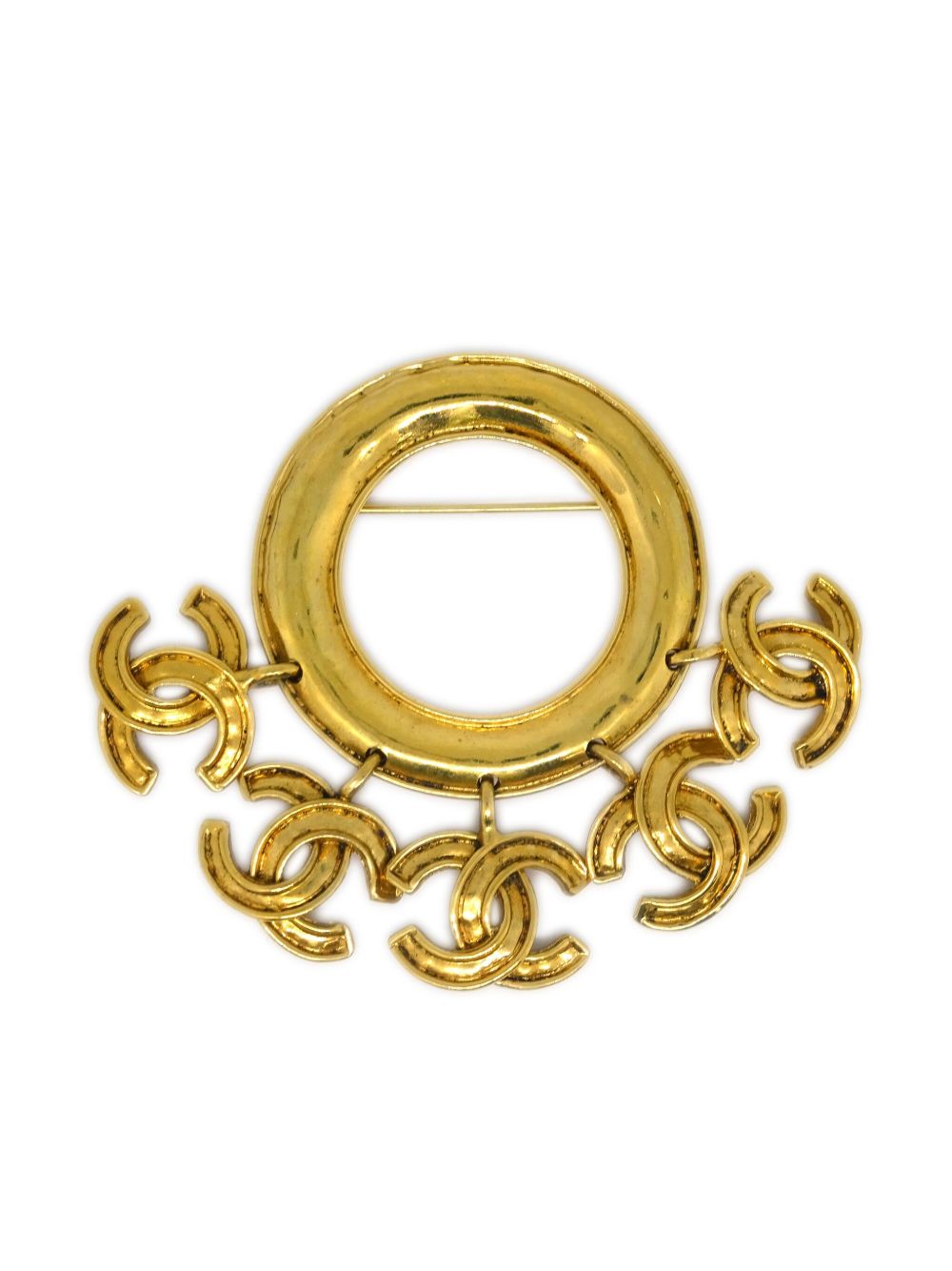CHANEL Pre-Owned 圈形胸针（1994年典藏款） - 金色