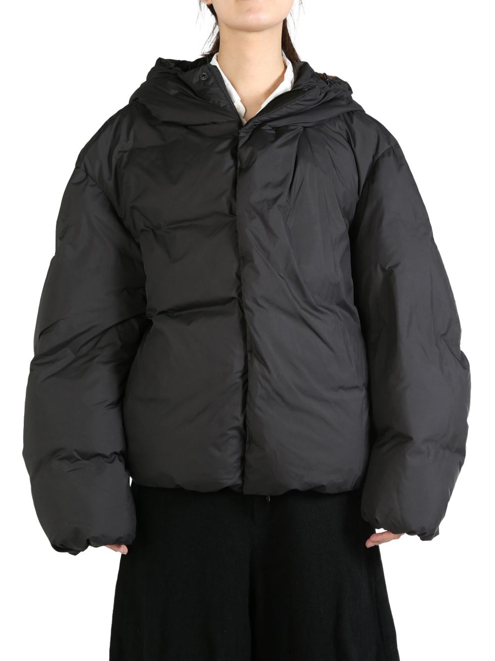 Amomento hooded down puffer jacket - 黑色