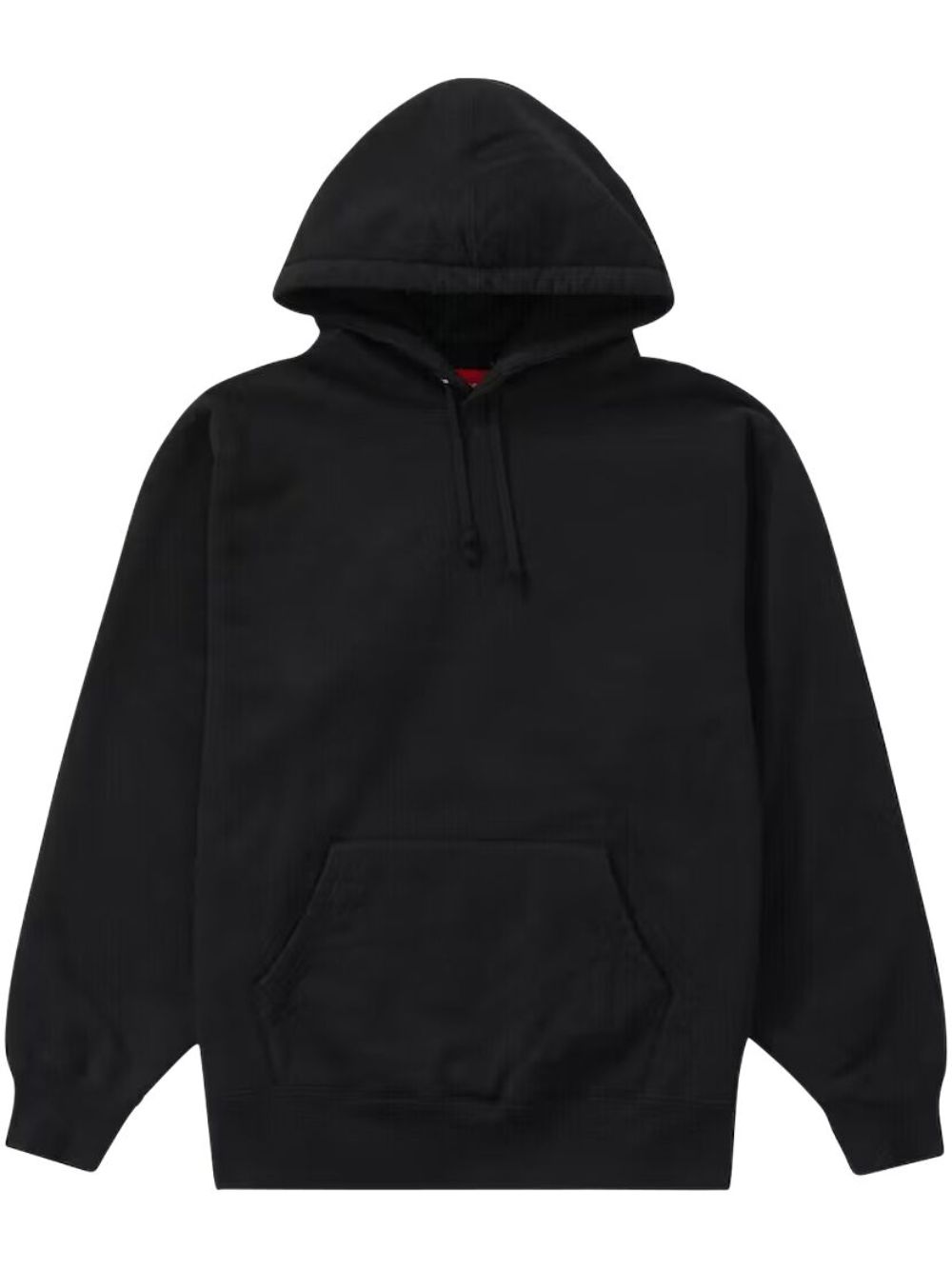 Supreme 缎面贴花连帽衫 - 黑色