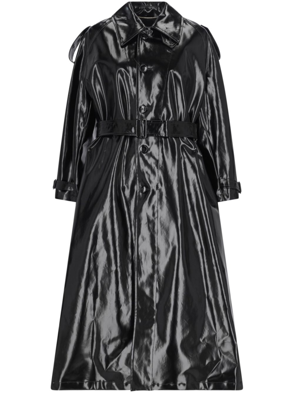 Saint Laurent 经典棉大衣 - 黑色