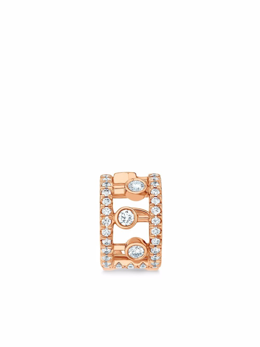 De Beers Jewellers Dewdrop 18K玫瑰金钻石耳骨夹 - 粉色