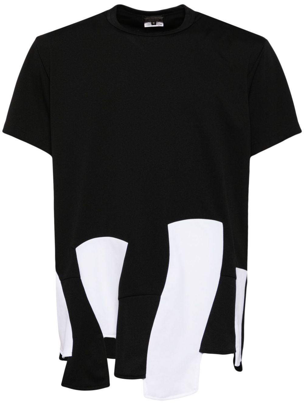 Comme des Garçons Homme Plus 拼接T恤 - 黑色